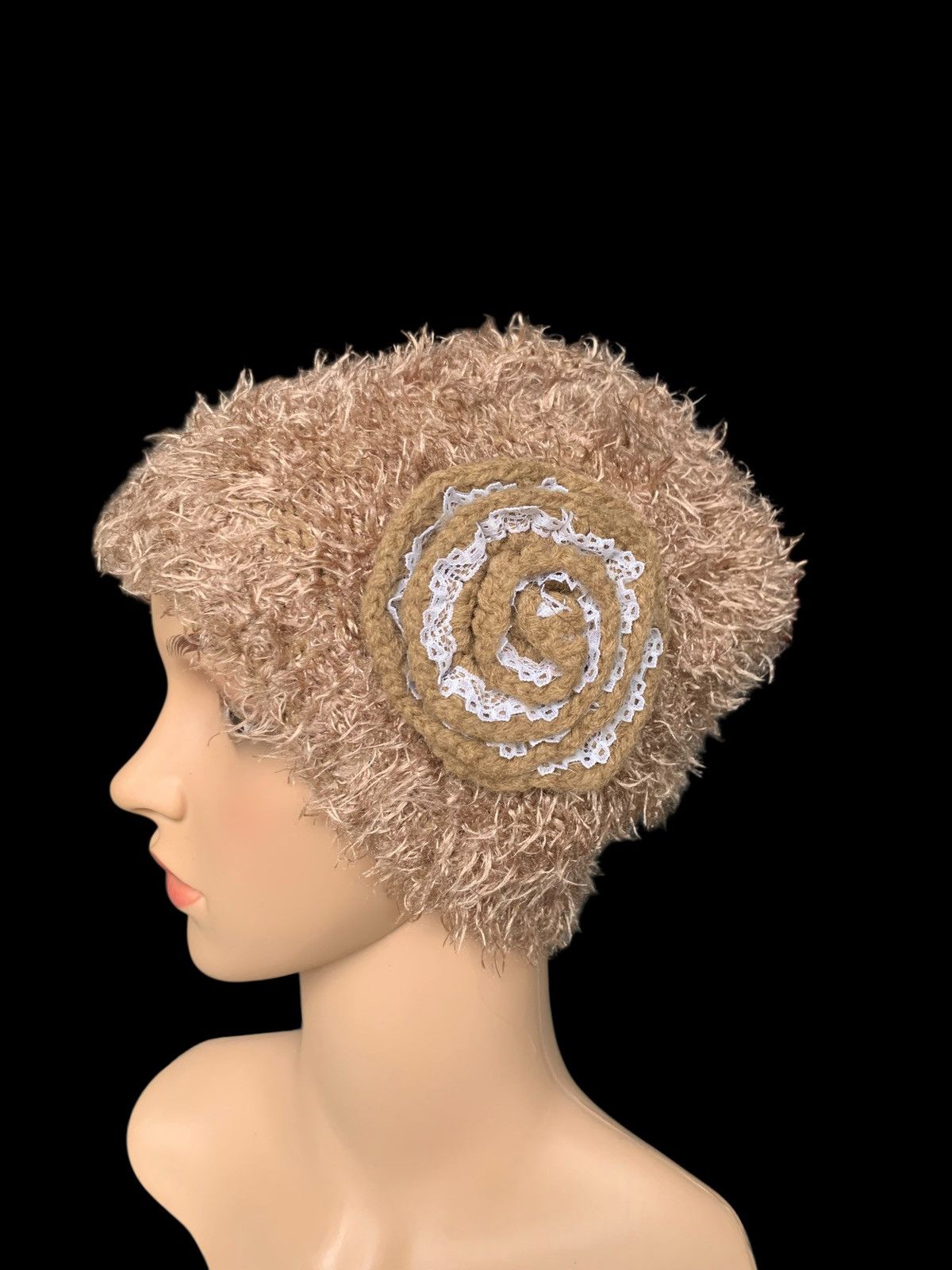 Japanese Brand × Kapital × Vintage Japanese Mohawk Fur Big Beanie Hat Size ONE SIZE - 2 Thumbnail
