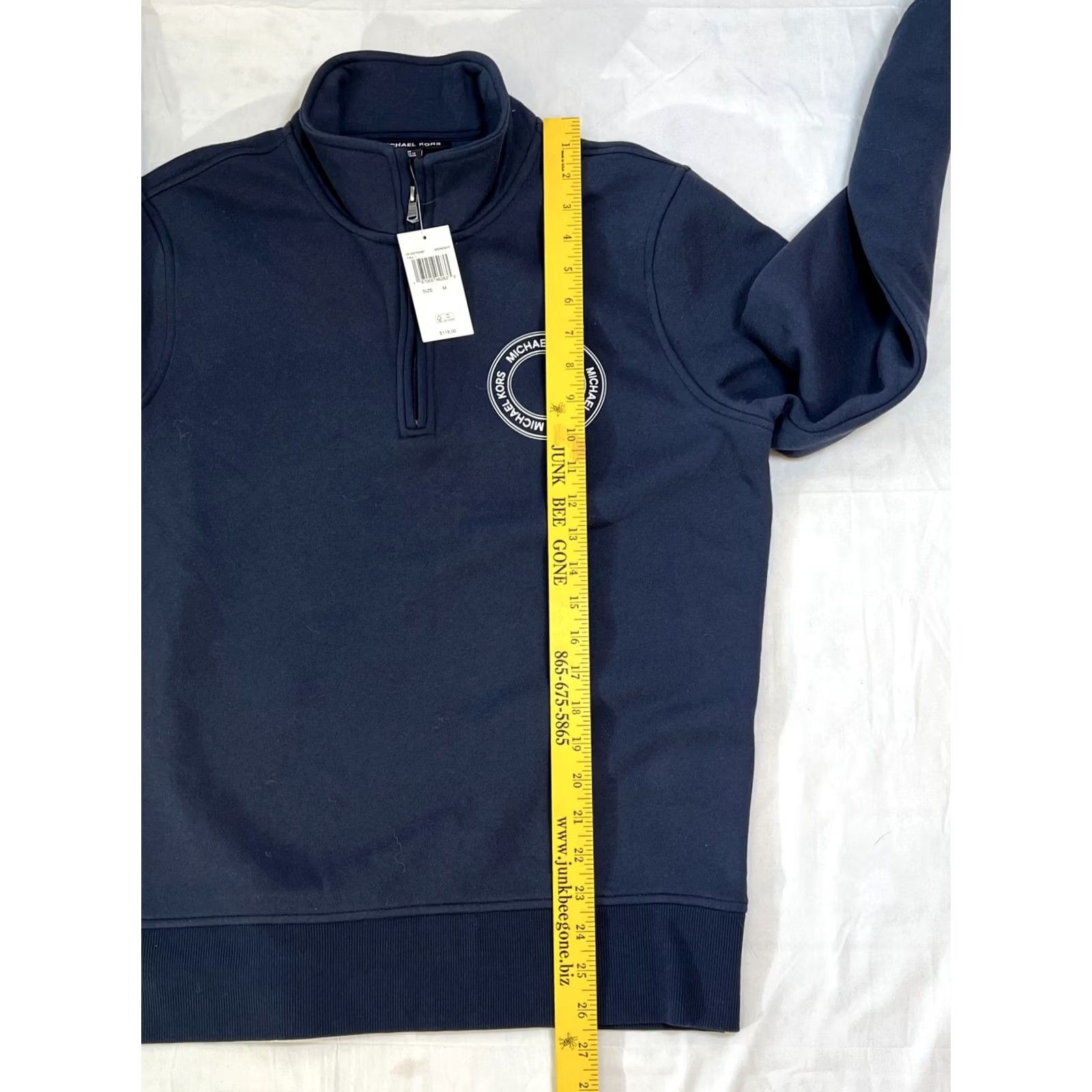 Michael Kors Michael Kors Pullover Mens M Blue Half Zip Sweatshirt Embroidered Logo New Size US M / EU 48-50 / 2 - 6 Thumbnail