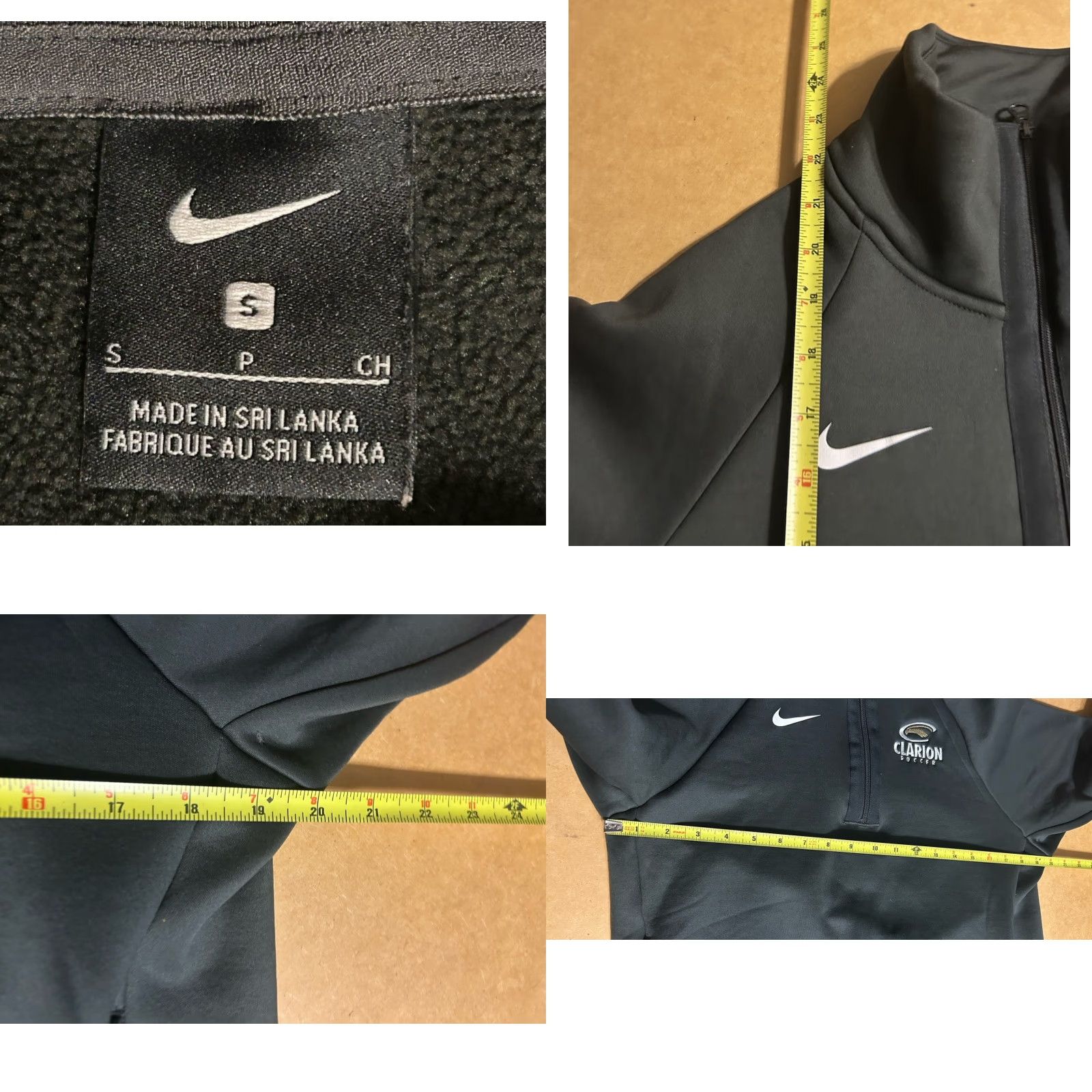 Nike Nike Clarion University Soccer 1/4 Zip Dark Gray Pullover Jacket Women Small Size S / US 4 / IT 40 - 10 Thumbnail