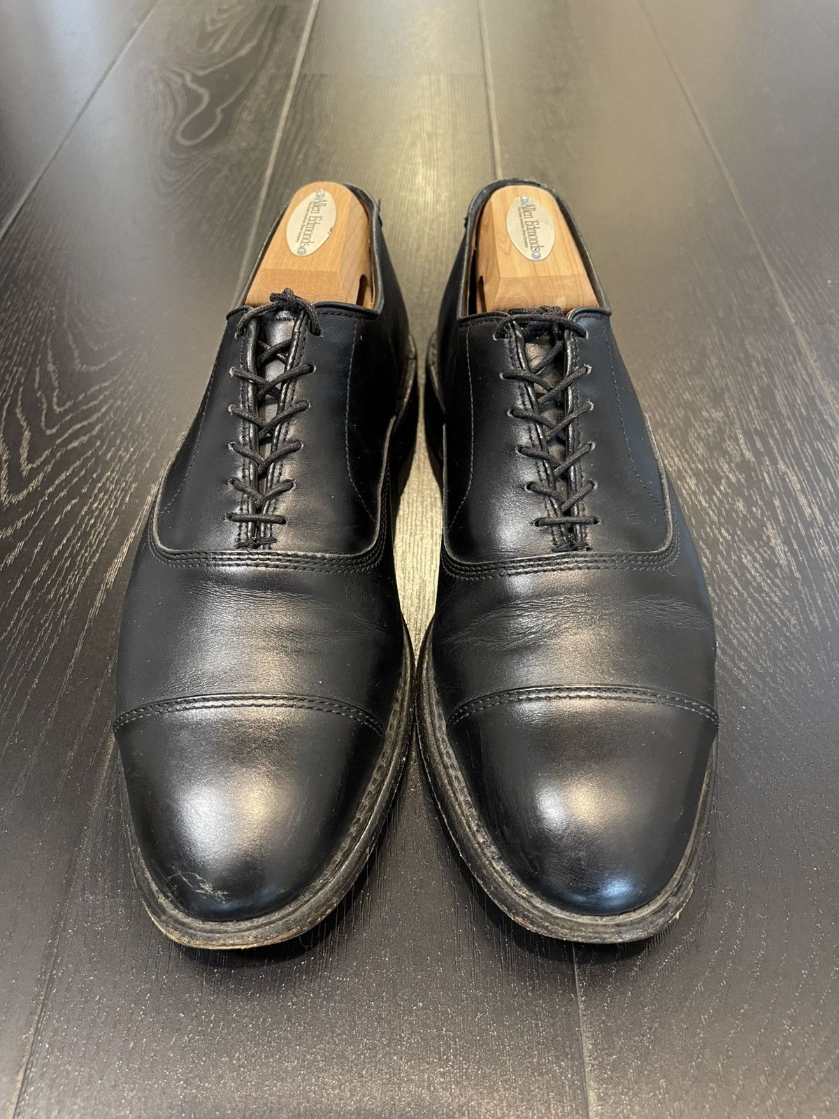 Allen Edmonds Allen Edmonds Park Avenue Black Cap-toe Oxford Dress Shoe Size US 7.5 / EU 40-41 - 3 Thumbnail