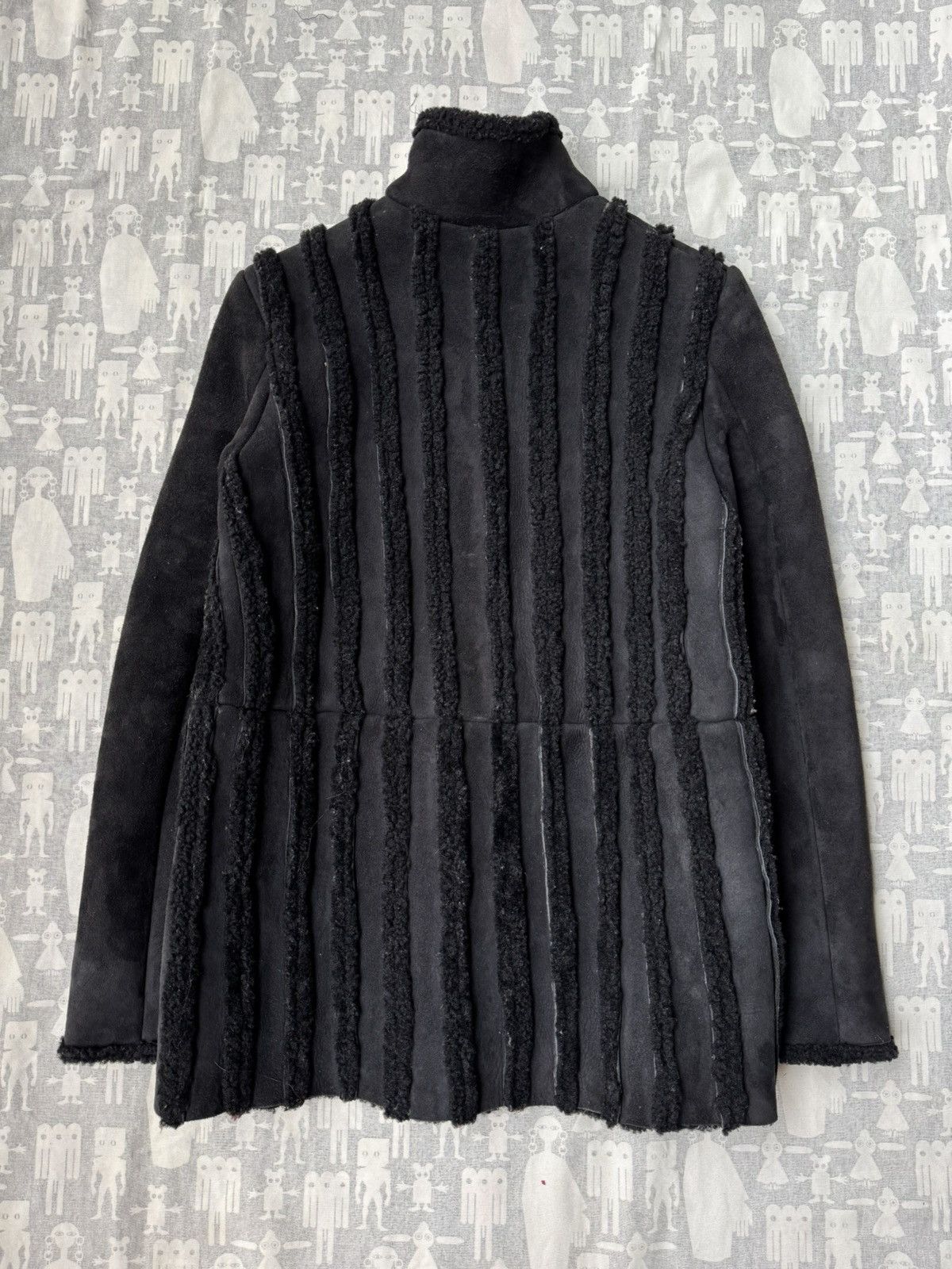 Ruffo Research Ruffo Research AW99 Shearling Leather Striped Jacket Size US S / EU 44-46 / 1 - 5 Thumbnail