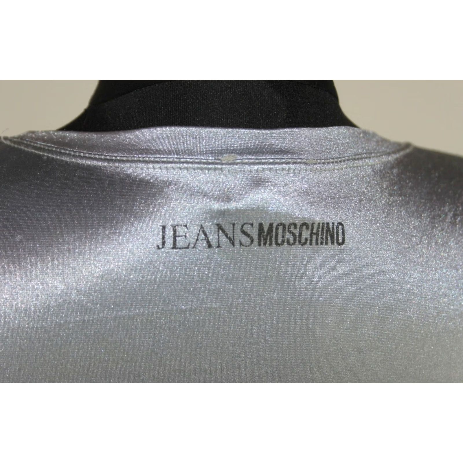 Moschino Moschino Jeans Shirt Space Girls 90s UK 12 Nylon Long Sleeve Metallic Made in Italy Mens Womens Boys Girls Size XL / US 12-14 / IT 48-50 - 6 Thumbnail