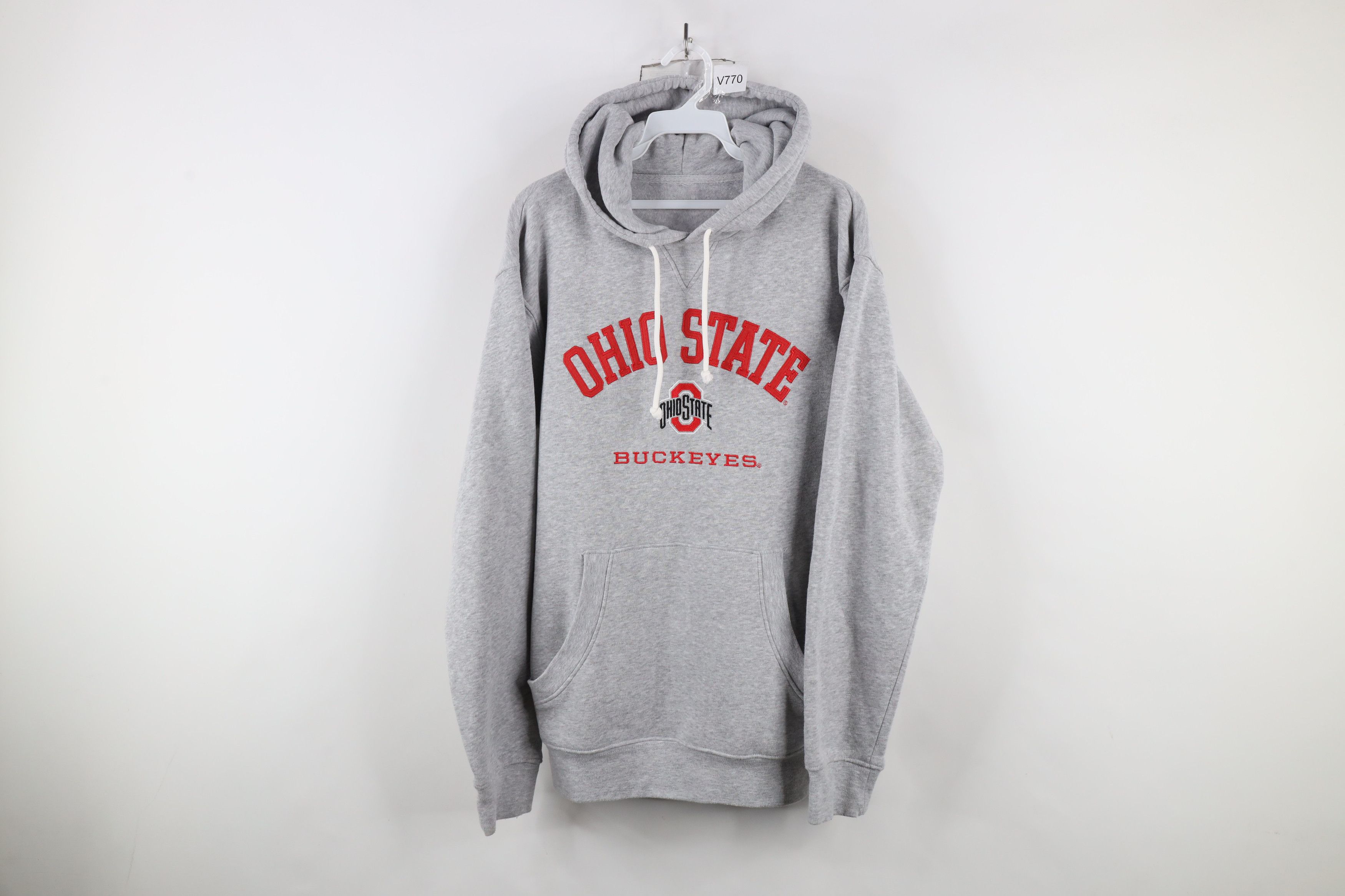 Vintage Vintage Ohio State University Hoodie Sweatshirt Heather Gray Size US S / EU 44-46 / 1 - 1 Thumbnail