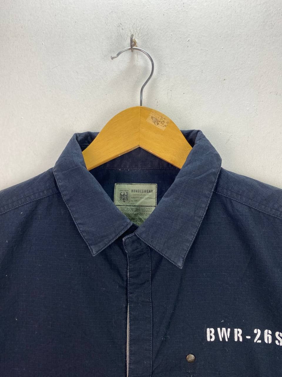 Vintage vintage bundeswear ripstop jacket cut-off sleeves Size US L / EU 52-54 / 3 - 2 Thumbnail