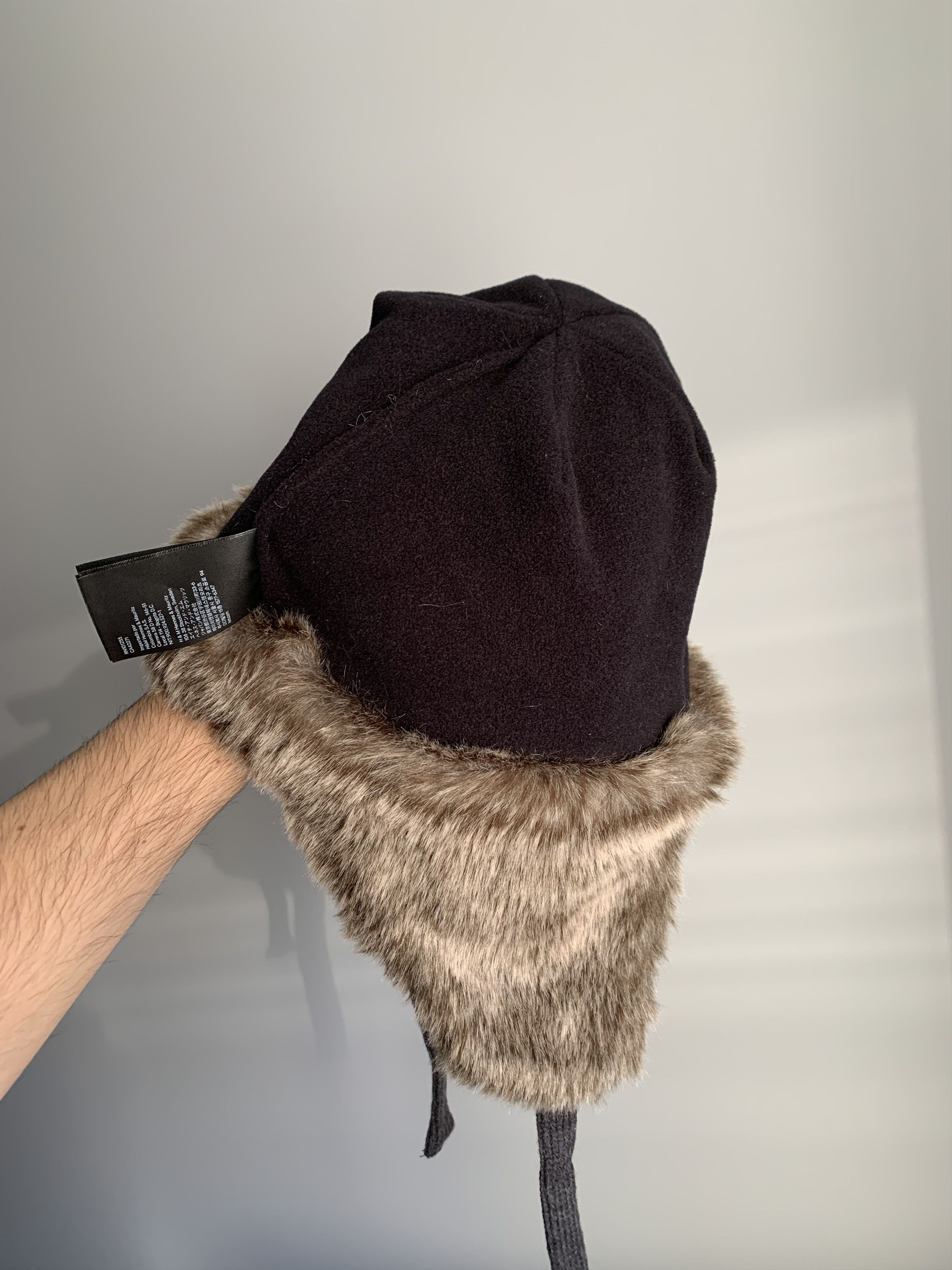 Vintage Crazy Y2K Mohair Faux Fur Fuzzy Ushanka Hat Huge Size ONE SIZE - 7 Thumbnail