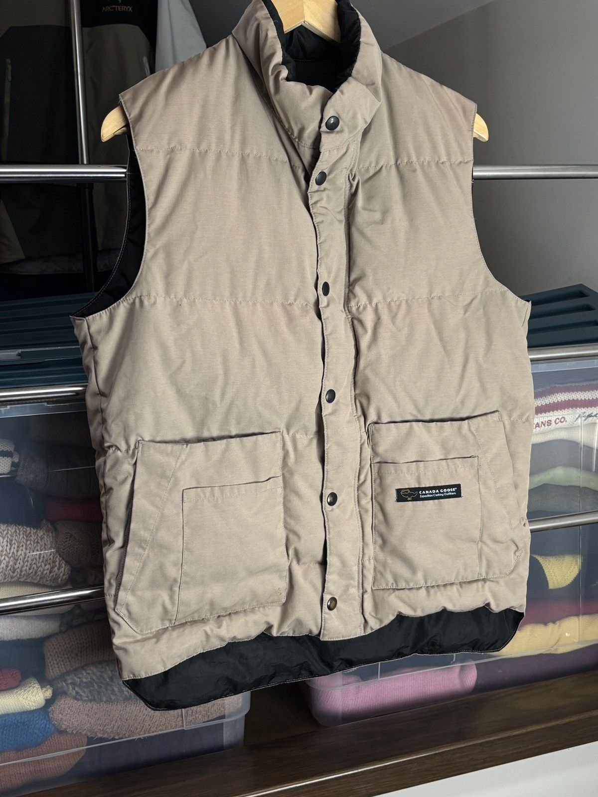 Canada Goose Canada Goose Beige Vintage Puffer Down Vest Size US S / EU 44-46 / 1 - 2 Thumbnail