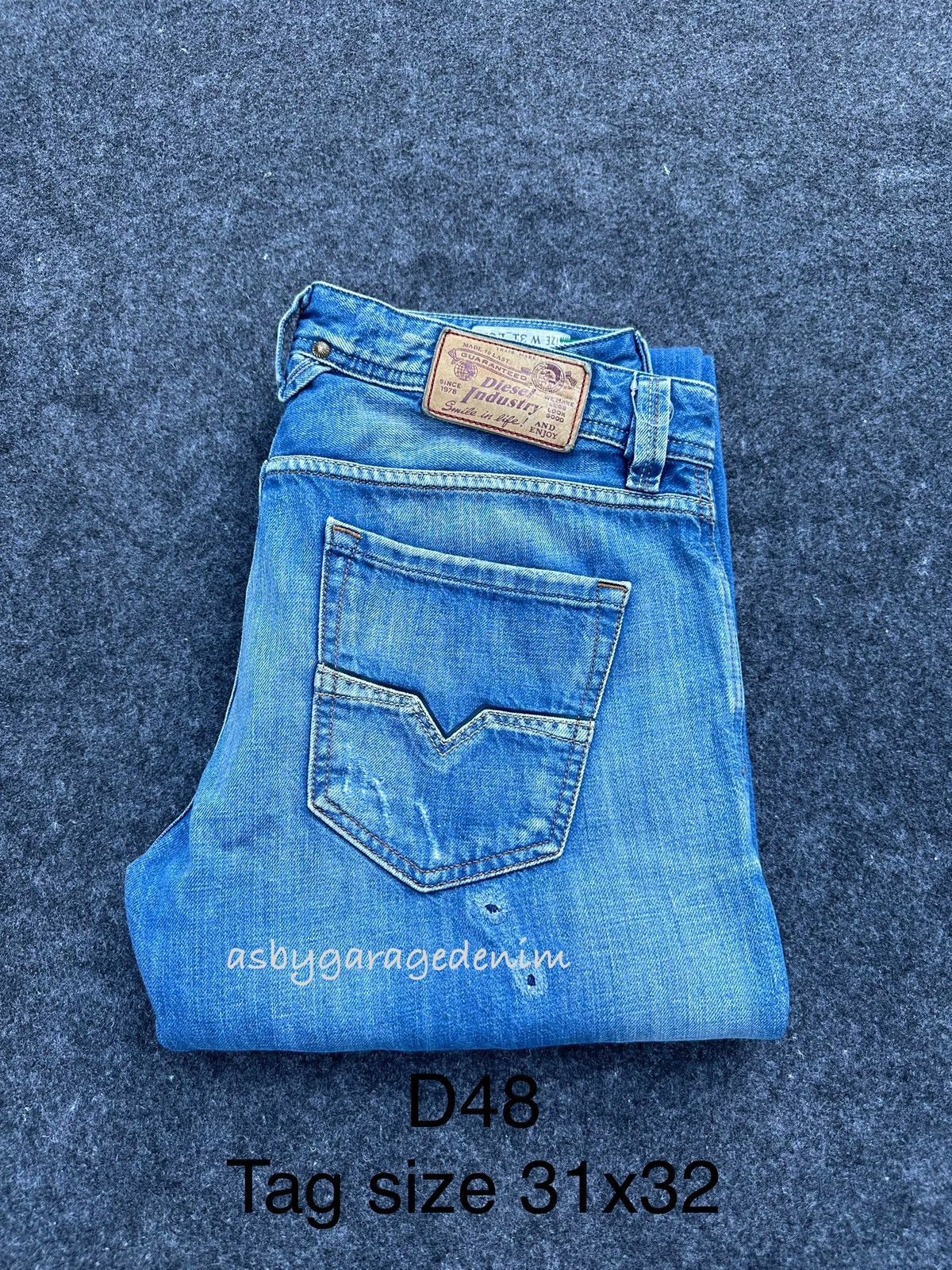 Diesel Vintage Diesel Industries Washed Denim 31x33 D48 Size US 31 - 18 Thumbnail