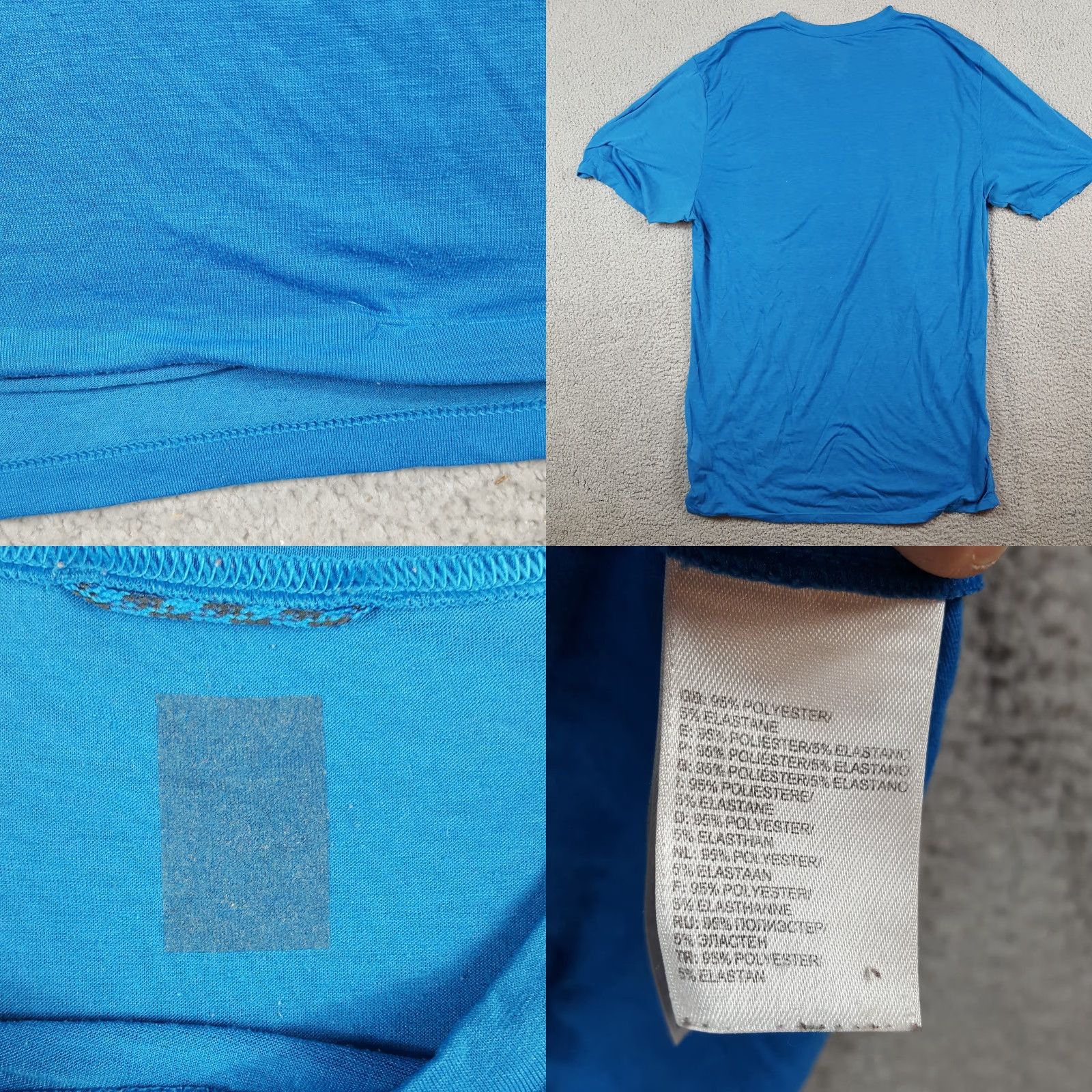The North Face VINTAGE The North Face Men's T-Shirt Short Sleeve Blue 90s Outdoor Hiking Retro Breathable Lightweight Medium Size US L / EU 52-54 / 3 - 8 Thumbnail