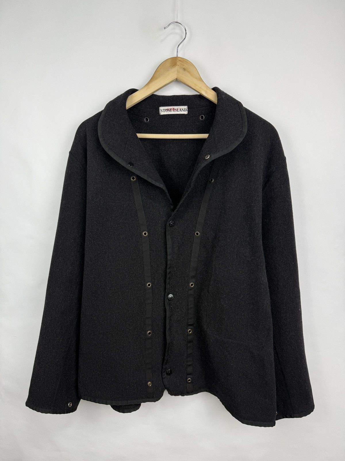Stone Island 🇮🇹 Vintage 90s Stone Island Wool Jacket Liner Inner Jacket Size US L / EU 52-54 / 3 - 2 Thumbnail
