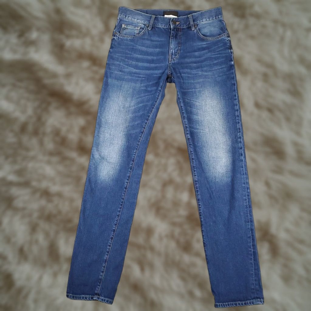 J.Lindeberg VINTAGE J.Lindeberg Men's Jeans 31x34 Slim Fit Mid Rise Cotton Denim Blue 90s Casual Size US 31 - 1 Thumbnail