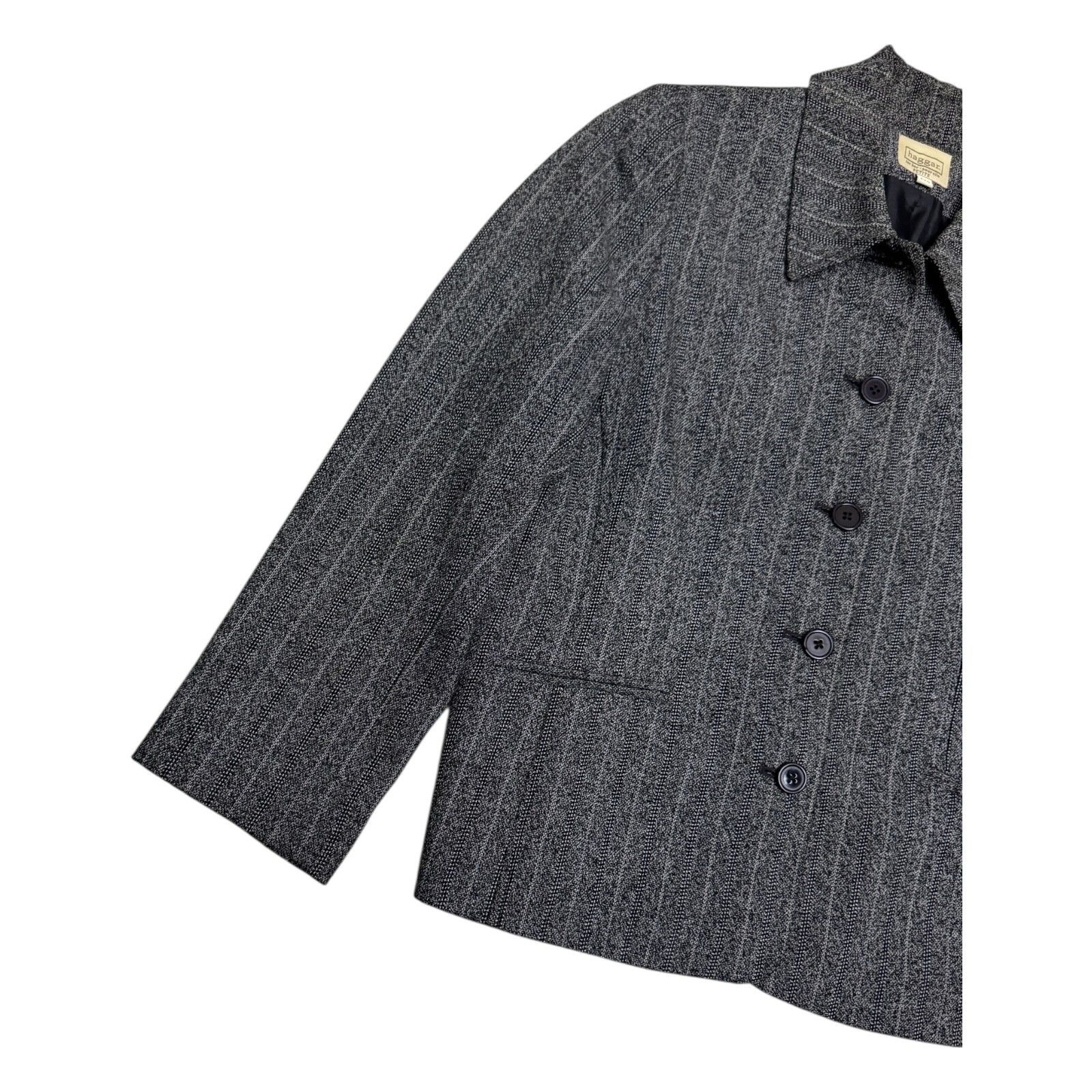 Haggar HAGGAR Vintage 90s Business Casual Blazer Jacket 4 Petite Size S / US 4 / IT 40 - 4 Thumbnail
