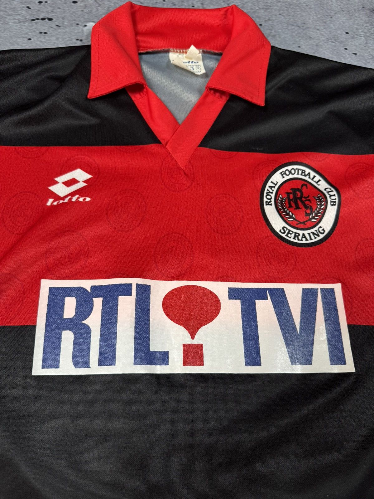 RFC Seraing 1994 Lotto Match Worn Football Jersey