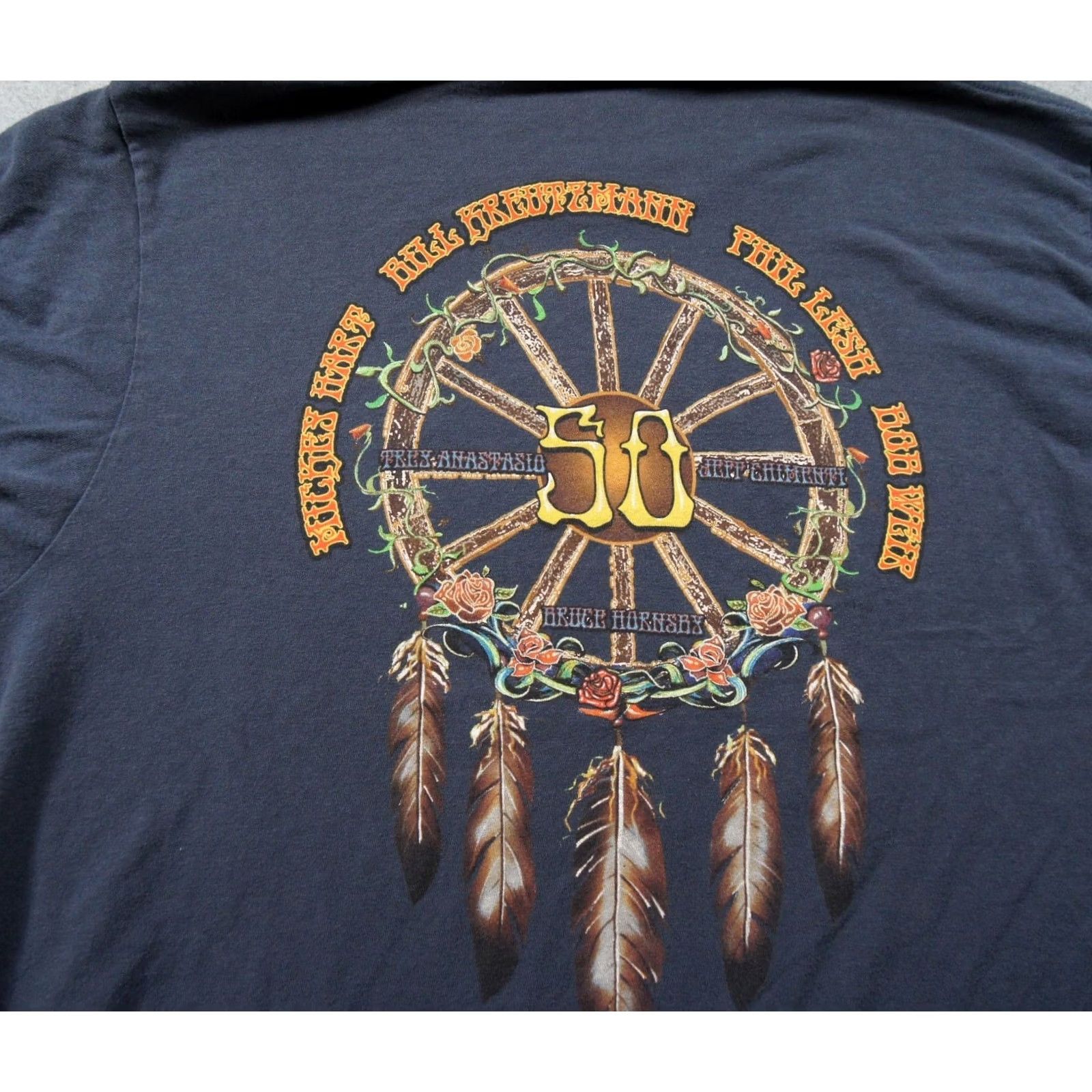 Vintage Grateful Dead Shirt Mens Large Blue Fare Thee Well Rock Band Tee Adult Casual Size US L / EU 52-54 / 3 - 5 Thumbnail