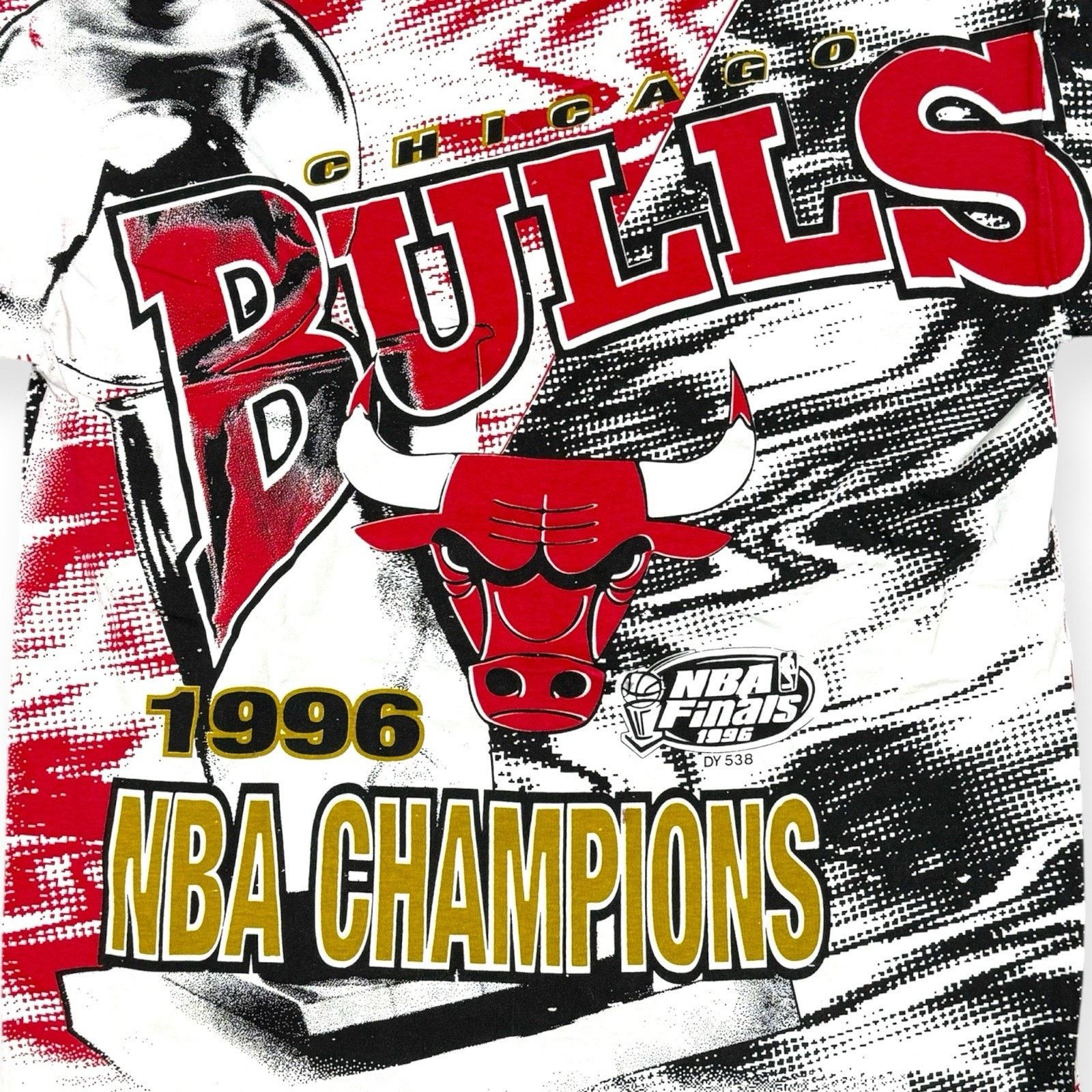SAMI MIRO VINTAGE RARE Vintage AOP 1996 Chicago Bulls Championship NBA Shirt L Size US L / EU 52-54 / 3 - 7 Thumbnail