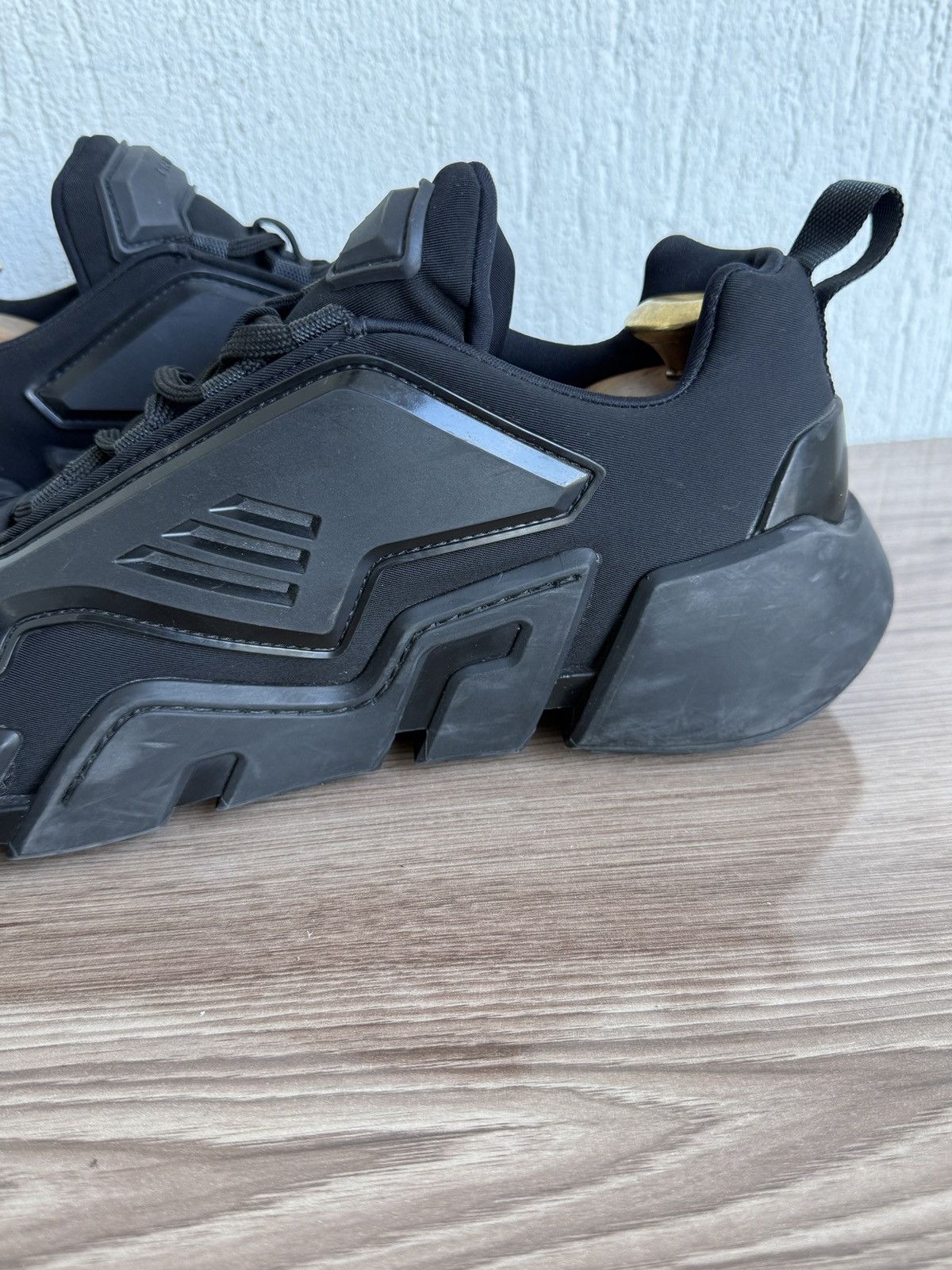 Prada 😤🔥 techno stretch fabric sneakers Size US 10 / EU 43 - 17 Thumbnail