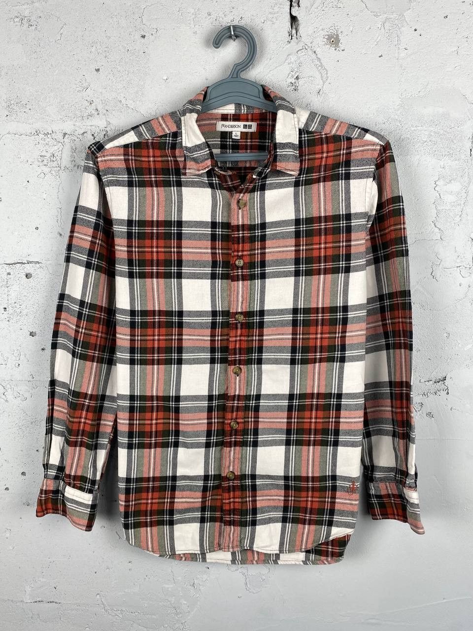 JW Anderson × Japanese Brand × Uniqlo Casual J.W. Anderson Uniqlo Plaid Flannel Shirt Size US L / EU 52-54 / 3 - 1 Thumbnail