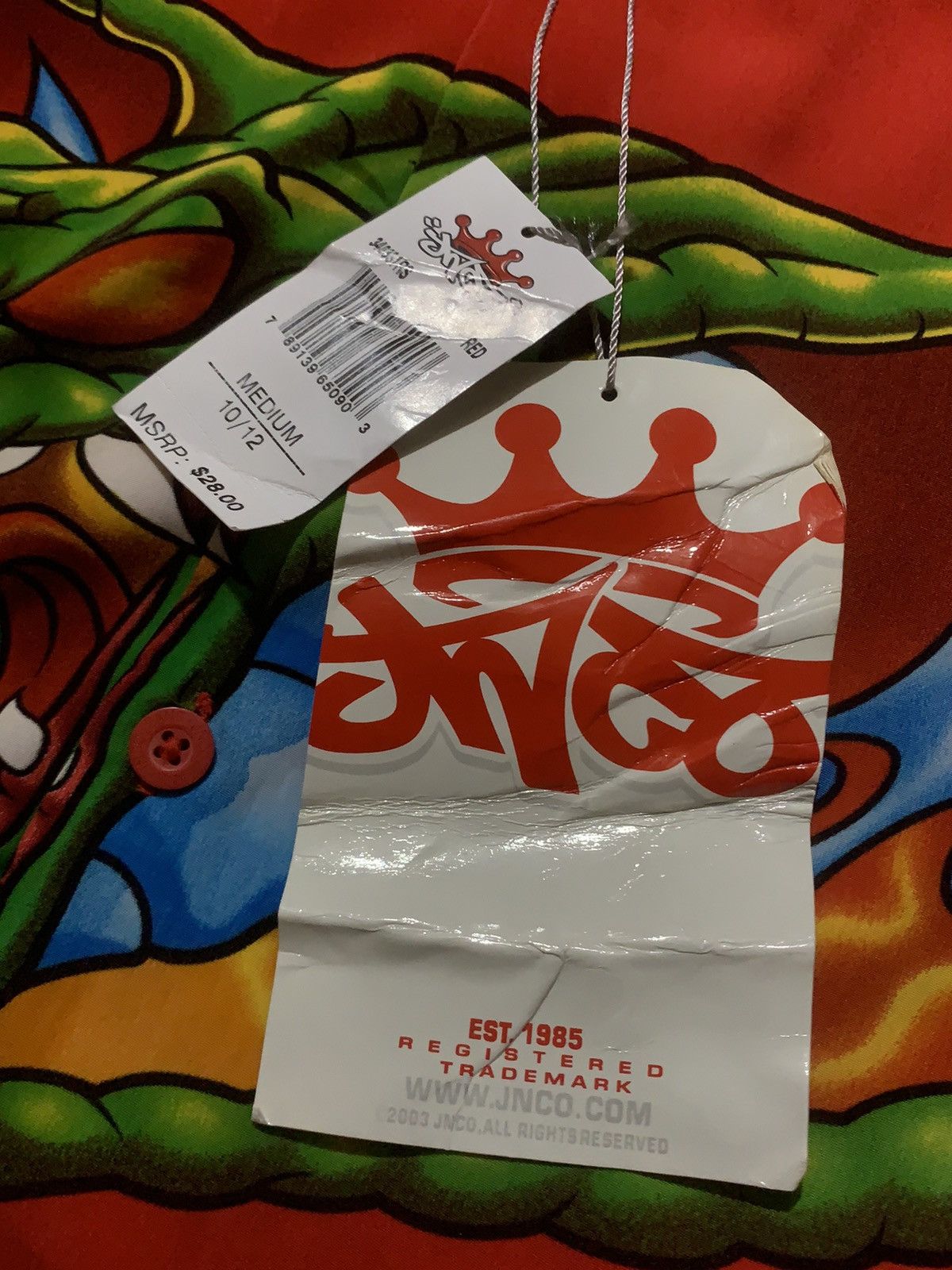 JNCO BRANDNEW VINTAGE JNCO VIPER Size US M / EU 48-50 / 2 - 4 Thumbnail