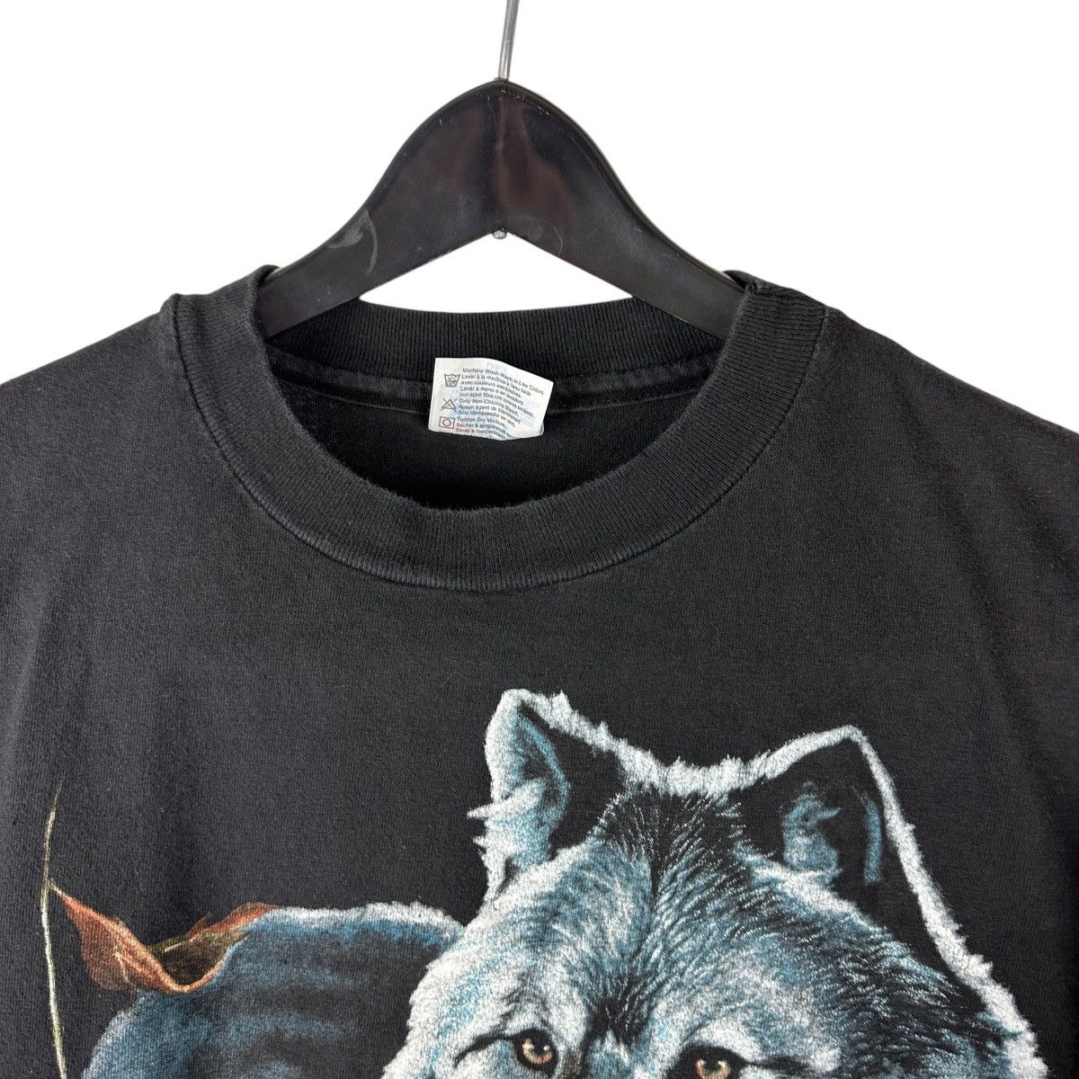 Vintage Vintage 90s Arctic Wolf Snow Bunny Nature Shirt Size US L / EU 52-54 / 3 - 4 Thumbnail