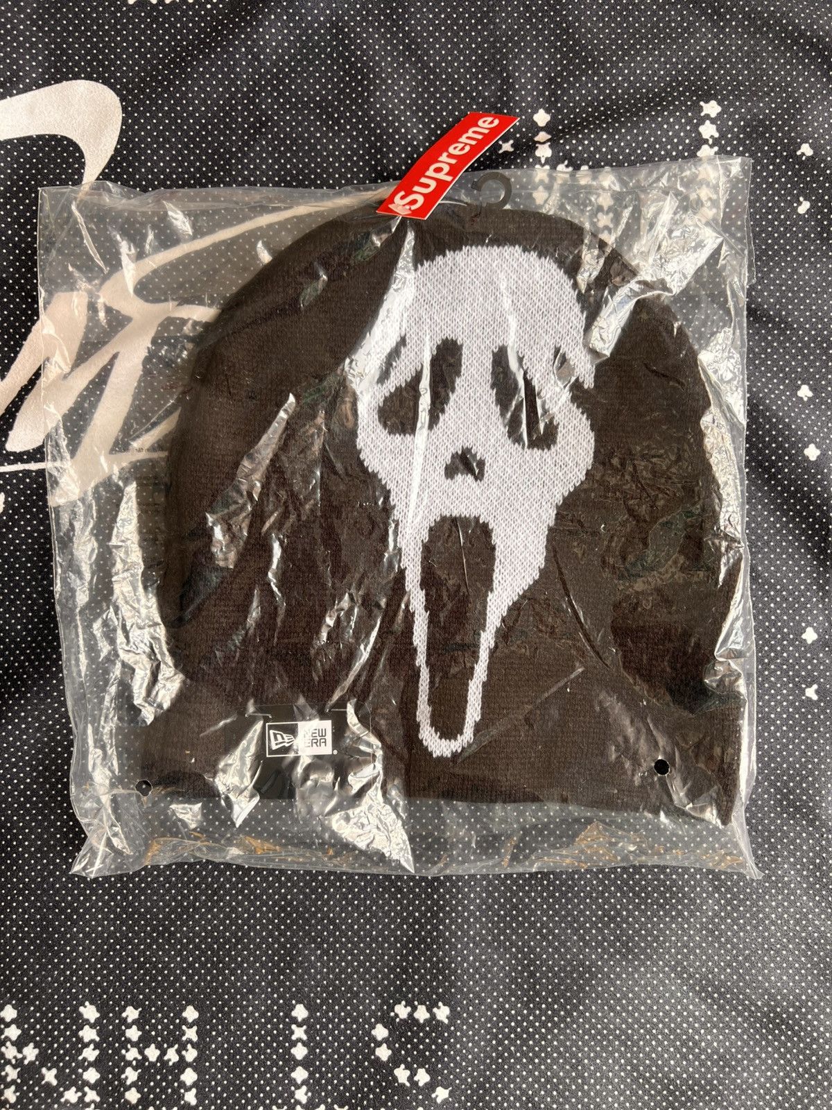 Supreme Supreme® New Era Ghostface Beanie Black scream mask cap hat Size ONE SIZE - 9 Thumbnail
