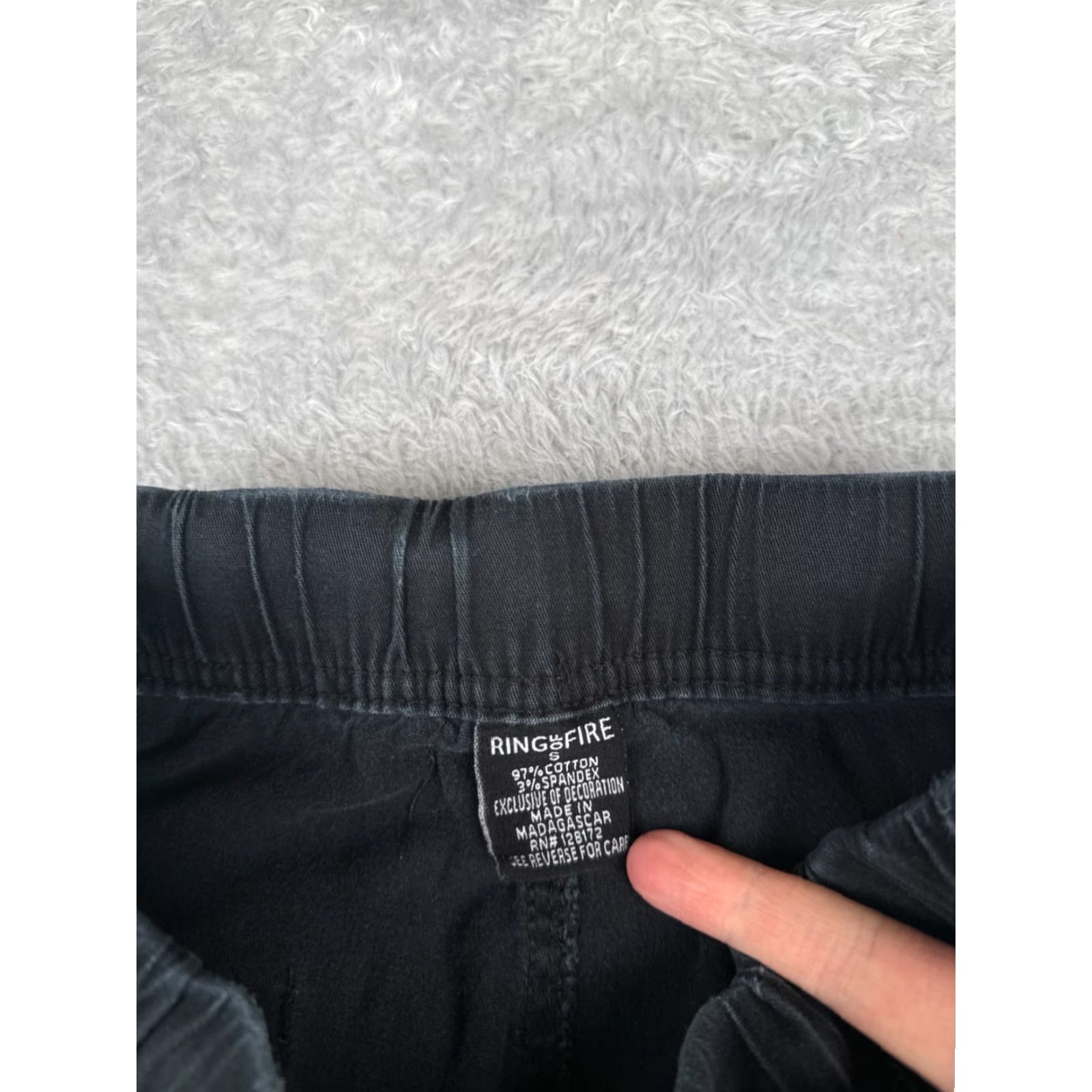 Cotton On Cotton On Womens Jeans Pants Tapered Cargo Black Cotton Blend 90s Army Style Smal 30x26 Size 28" / US 6 / IT 42 - 5 Thumbnail