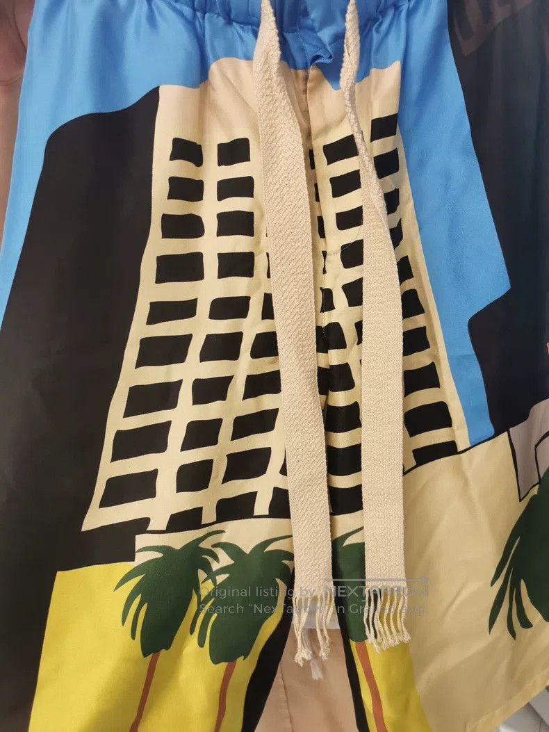 Loewe Loewe size L Black and Blue Color Block Palm Tree Pattern D Size US 38 / EU 54 - 2 Thumbnail
