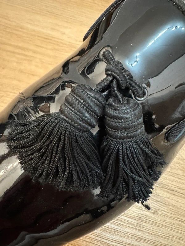 Other Superglamourous Patent Leather Loafers Tassels Italy 42 Size US 9 / EU 42 - 6 Thumbnail