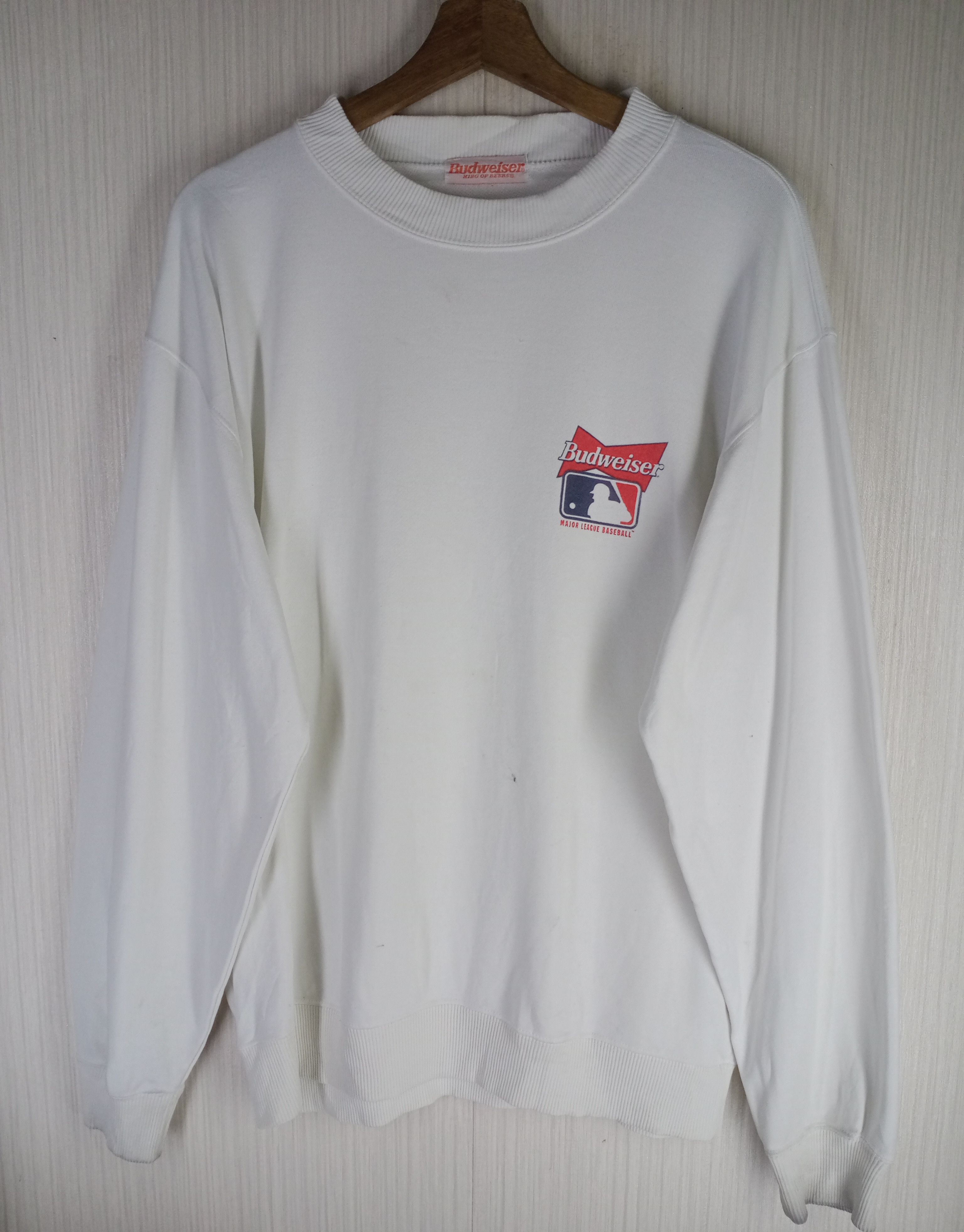 Budweiser Vintage 90s Budweiser All Logo Sponsor MLB Team Sweatshirt Size US L / EU 52-54 / 3 - 3 Thumbnail