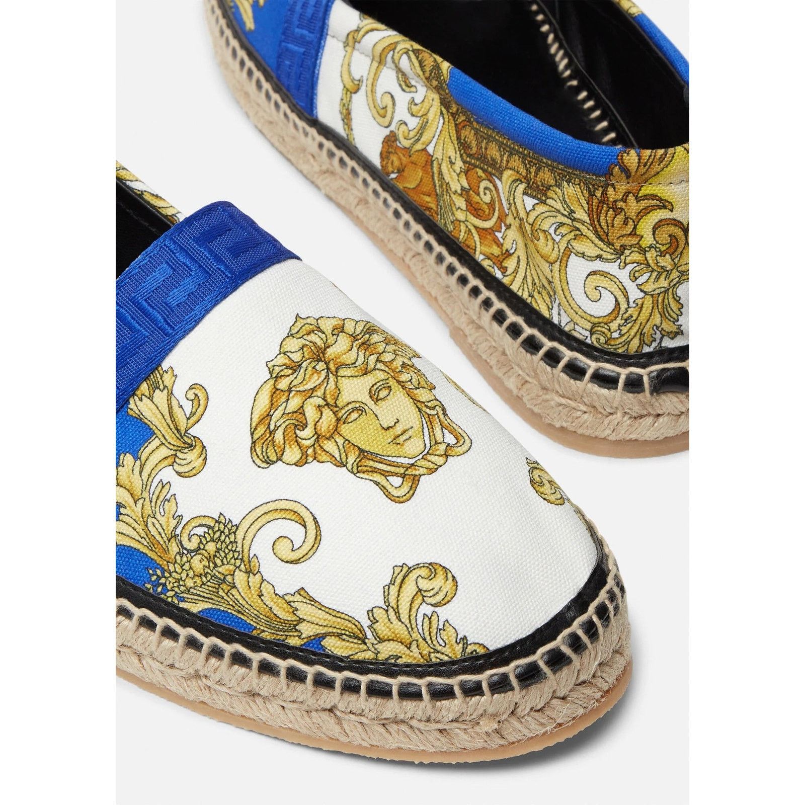 Versace Versace Medusa Head Renaissance Print Blue White Gold Size US 7.5 / IT 37.5 - 3 Thumbnail