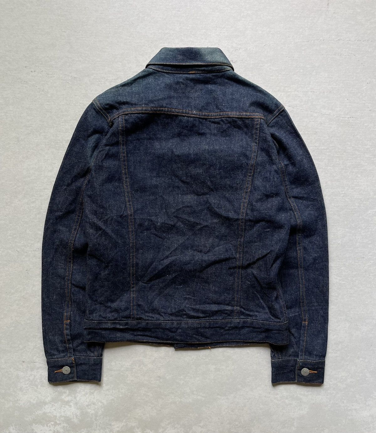 Japanese Brand 🔥VINTAGE BRAPPERS INDIGO DENIM TRUCKER JACKET Size US S / EU 44-46 / 1 - 11 Thumbnail