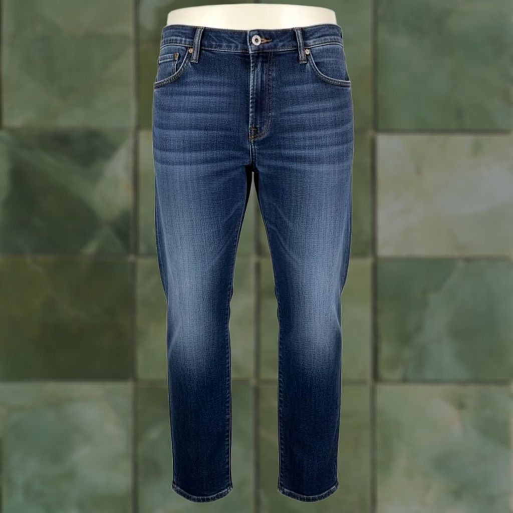 Lucky Brand Lucky Brand 221 Original Straight Jeans Mens 40x32 Blue Medium Wash Zip Fly Size US 40 / EU 56 - 1 Thumbnail