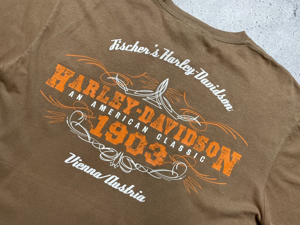Harley Davidson × Vintage Vintage Harley Motor Davidson Big Logo Biker T-Shirt Size US XL / EU 56 / 4 - 11 Thumbnail