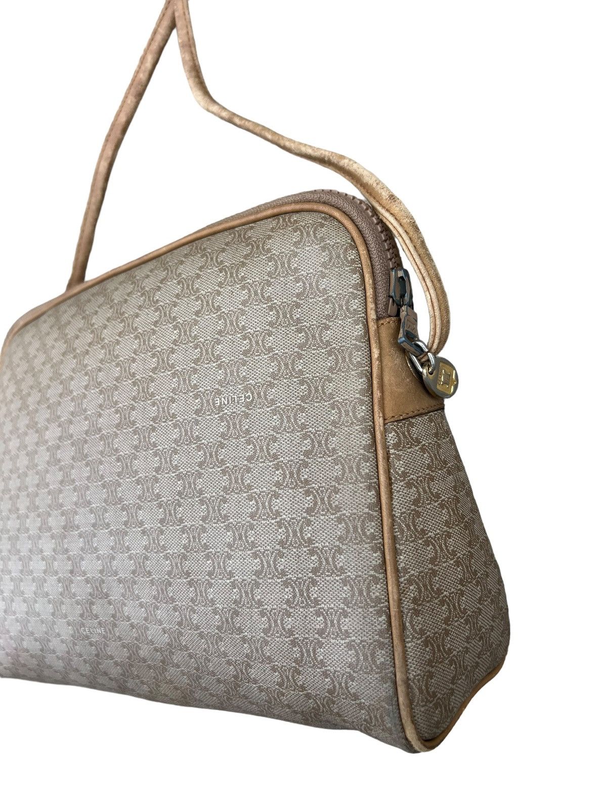 Celine Vintage 90s Celine Paris Monogram Leather Bag Size ONE SIZE - 7 Thumbnail