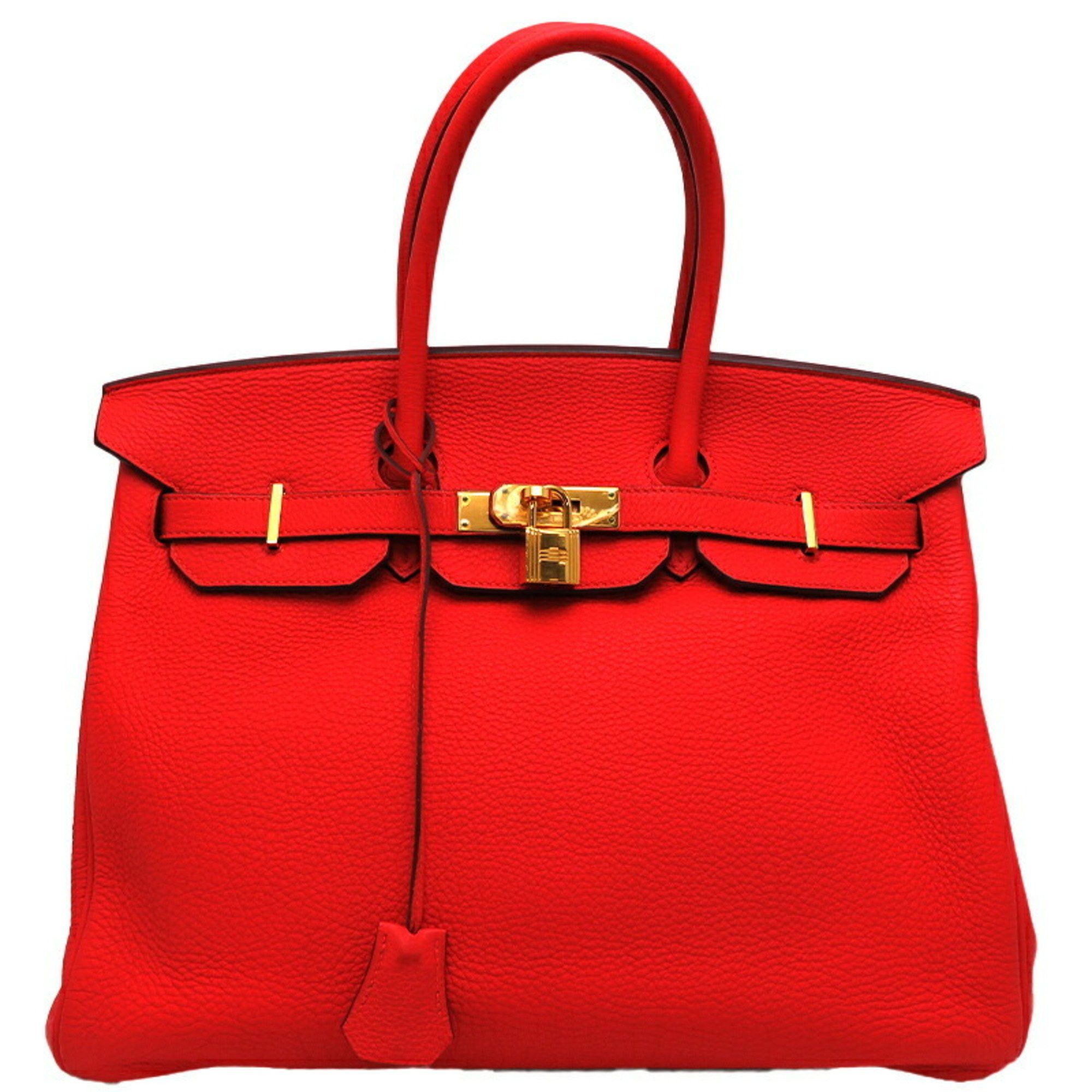 image of Hermes Birkin 35 □P Stamp (Made In 2012) Ladies Handbag Togo Capucine, Women's