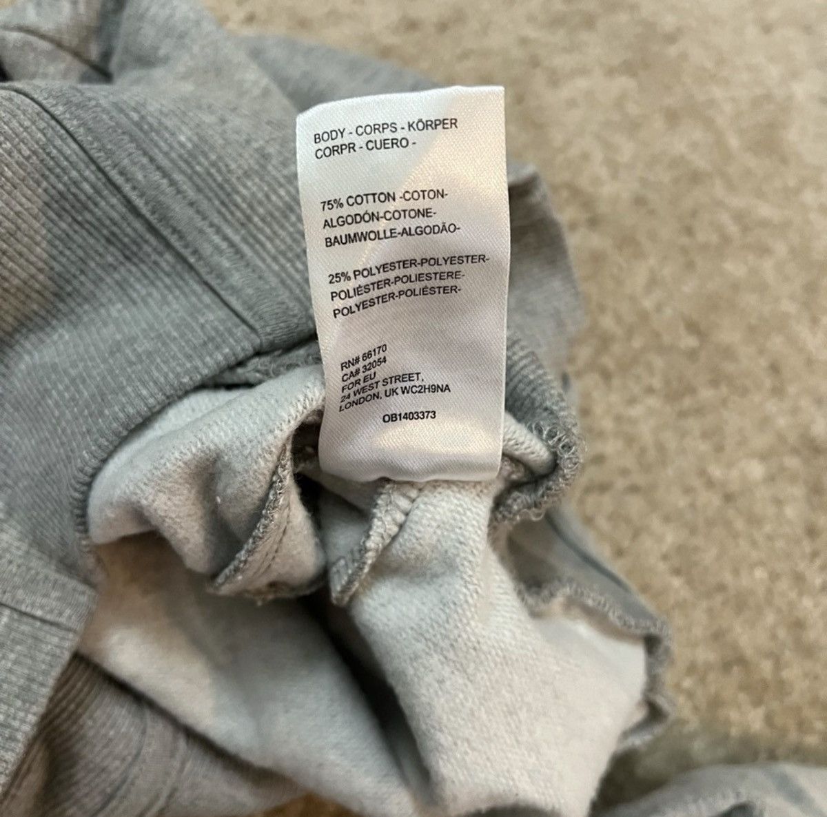 Urban Outfitters Urban Outfitters Cropped Gray Ribbed Sweatshirt Size S / US 4 / IT 40 - 5 Thumbnail