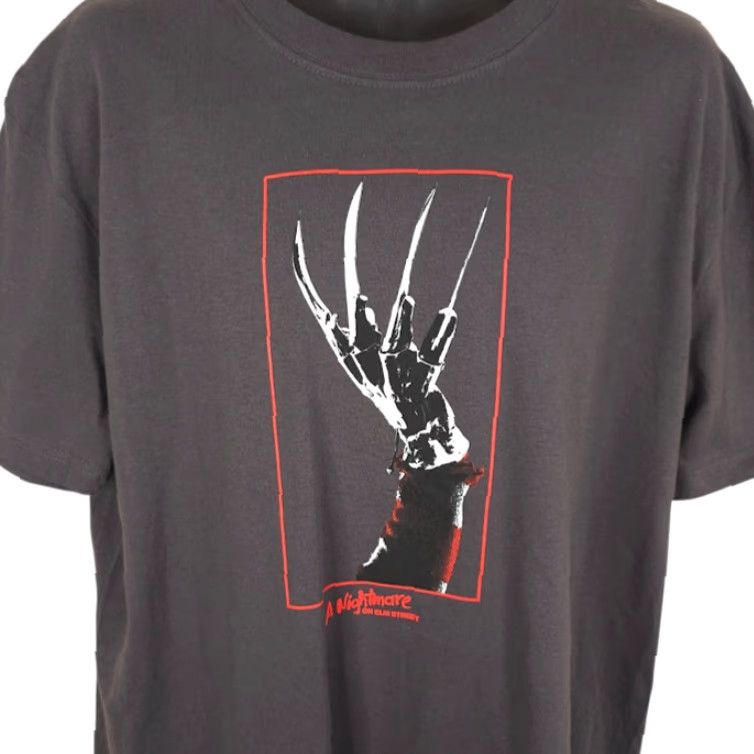 Vintage VINTAGE Nightmare On Elm Street T Shirt Mens Size XL Gray Freddy Krueger Horror Tee Size US XL / EU 56 / 4 - 2 Thumbnail
