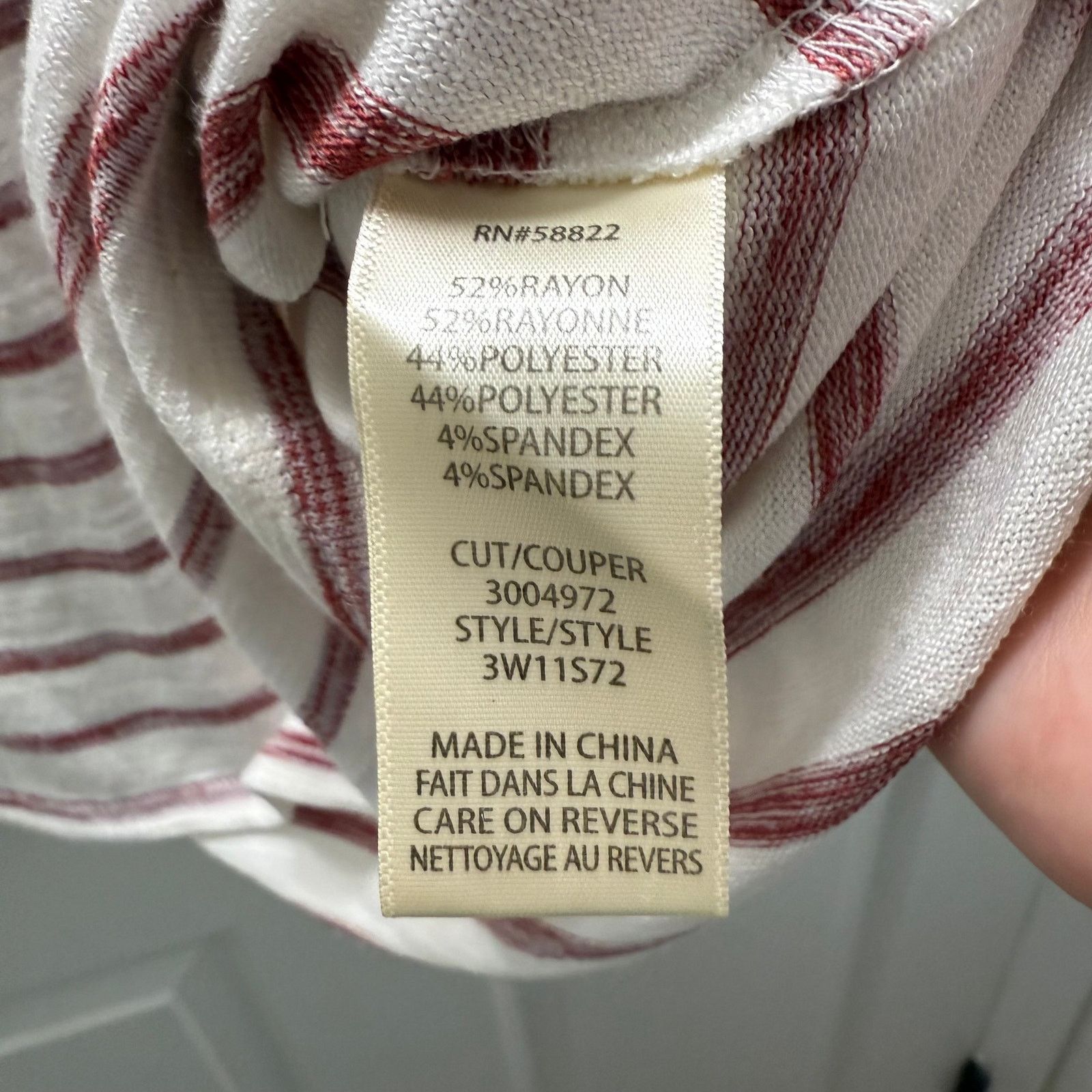 Other Max Studio Women's White & Red Striped Sweater - 2X Size XXL / US 16-18 / IT 52-54 - 6 Thumbnail