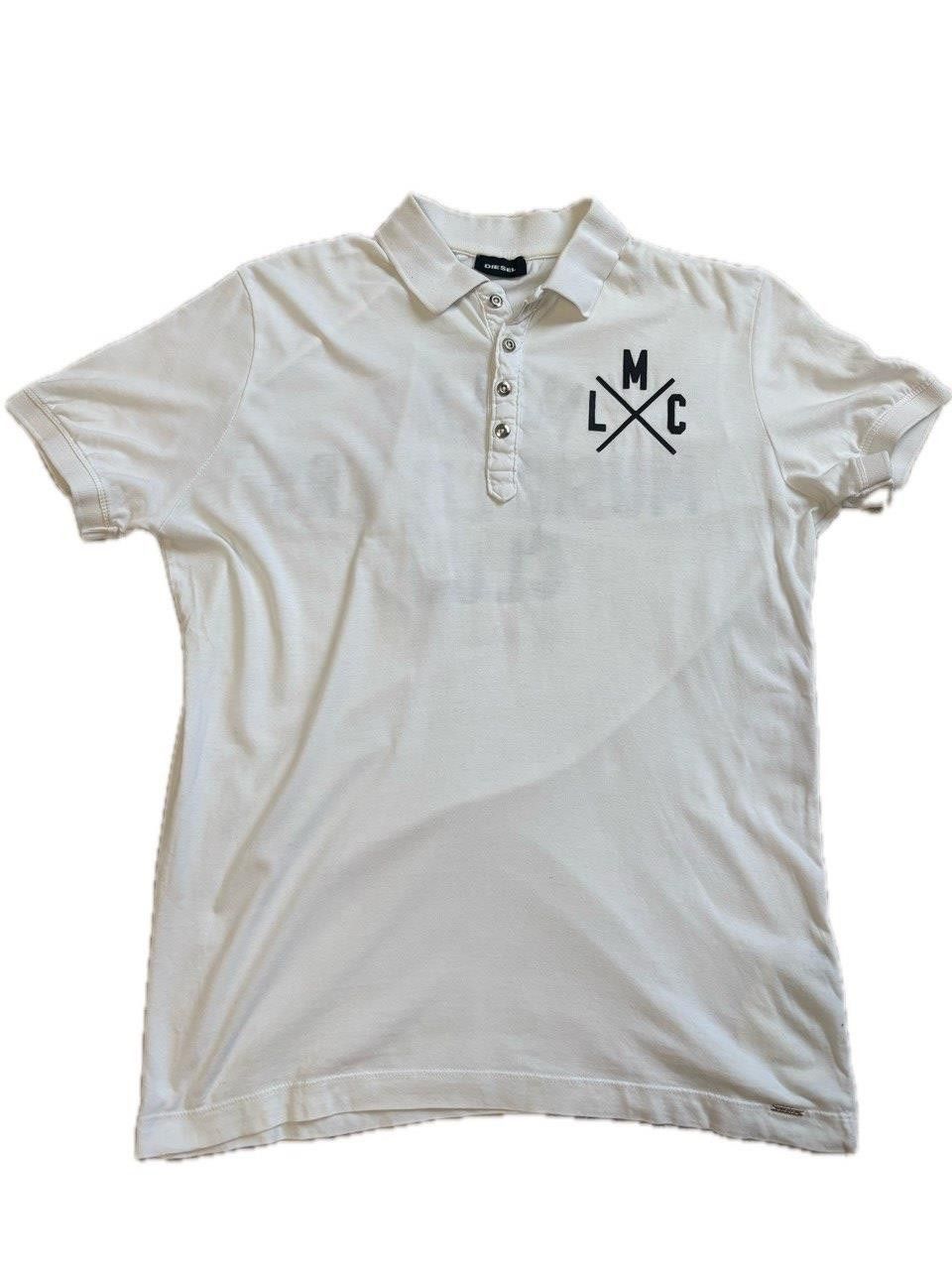 Diesel Diesel “Miami Music Lovers Club” Polo Shirt – White – Size M Size US M / EU 48-50 / 2 - 18 Thumbnail