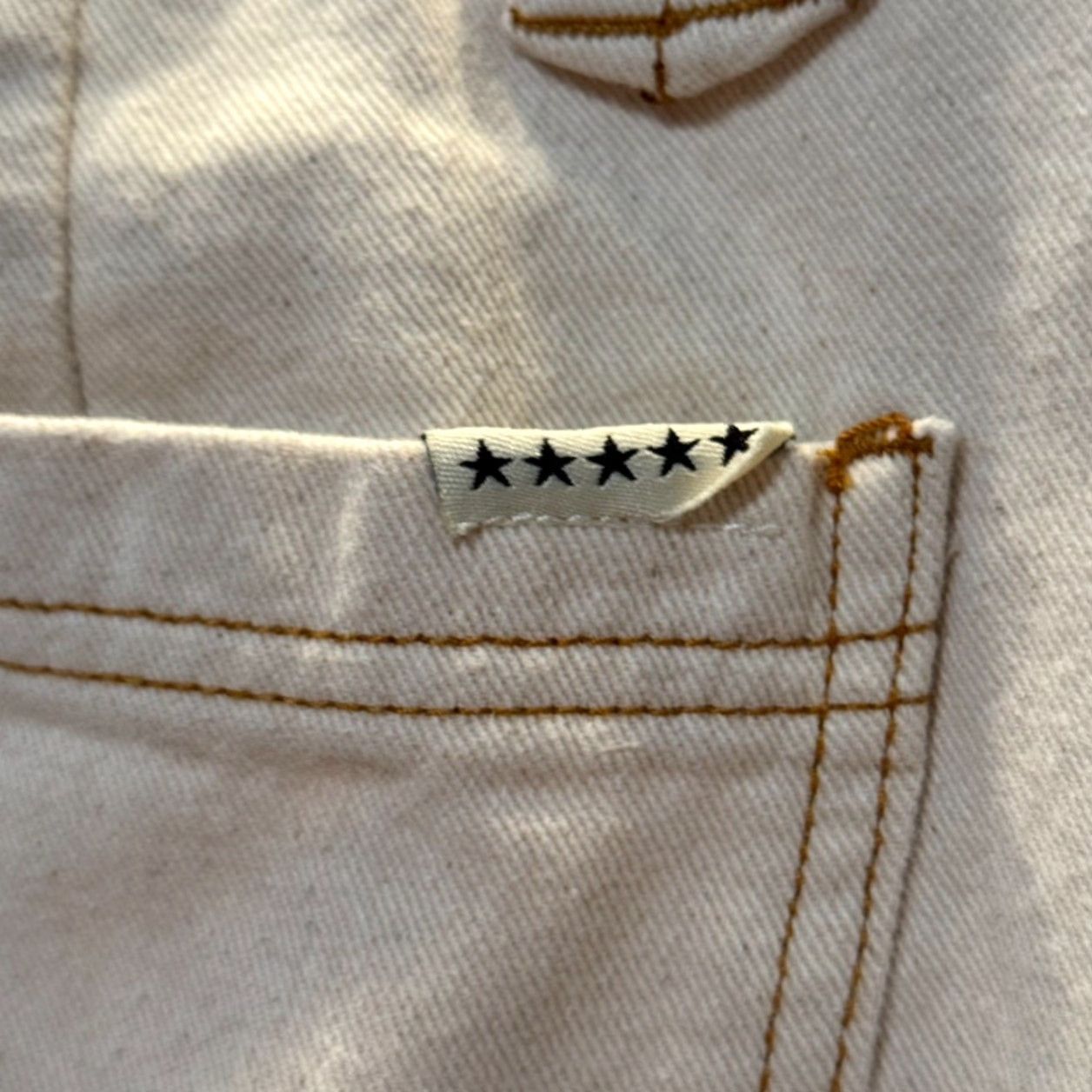 Vintage Five Star General Pants Womens 7/28 Beige Cropped Twill Button Fly Relaxed City Casual Womens Size 28" / US 6 / IT 42 - 3 Thumbnail