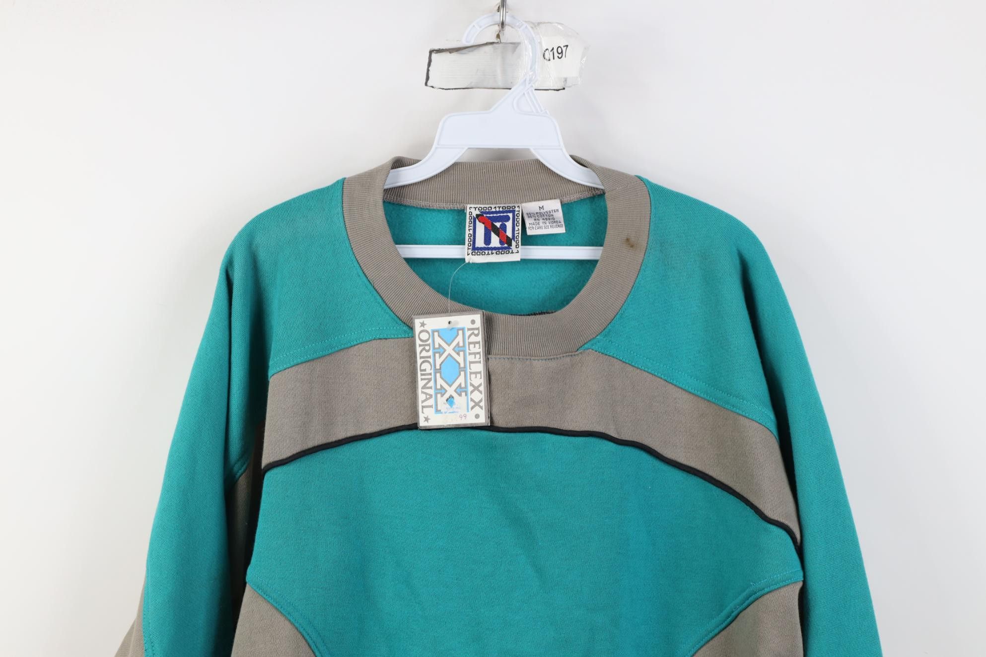 Vintage Deadstock Vintage 90s Streetwear Block Bullseye Sweatshirt Size US M / EU 48-50 / 2 - 2 Thumbnail