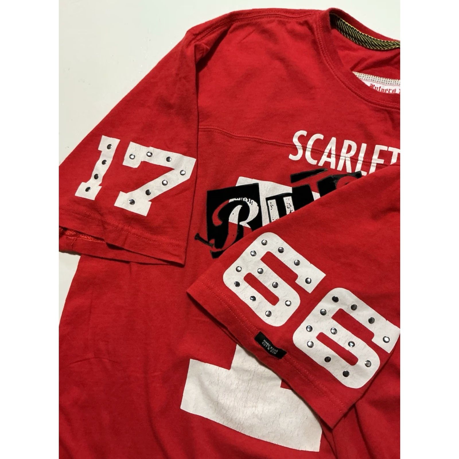 Ecko Unltd. **Ecko Unltd. XXL Rutgers Scarlet Knights Y2K Red T-Shirt** User: **Marc Ecko XXL Rutgers Scarlet Knights Y2K Red T-Shirt** Size US XXL / EU 58 / 5 - 6 Thumbnail