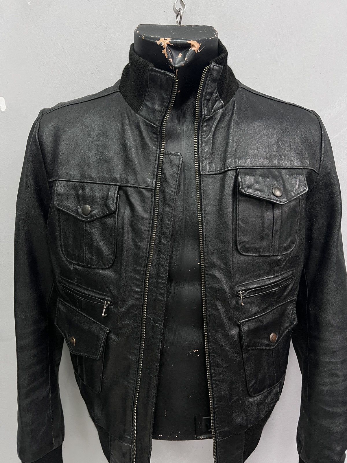 Diesel Opium leather bomber diesel style avant garde y2k Size M / US 6-8 / IT 42-44 - 2 Thumbnail
