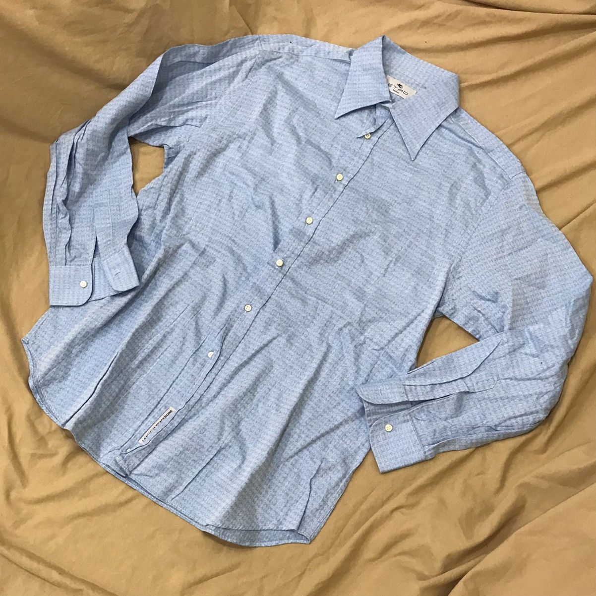 Etro ETRO MILANO WOVEN psychedilic pattern pur cotton button up Size US L / EU 52-54 / 3 - 2 Thumbnail