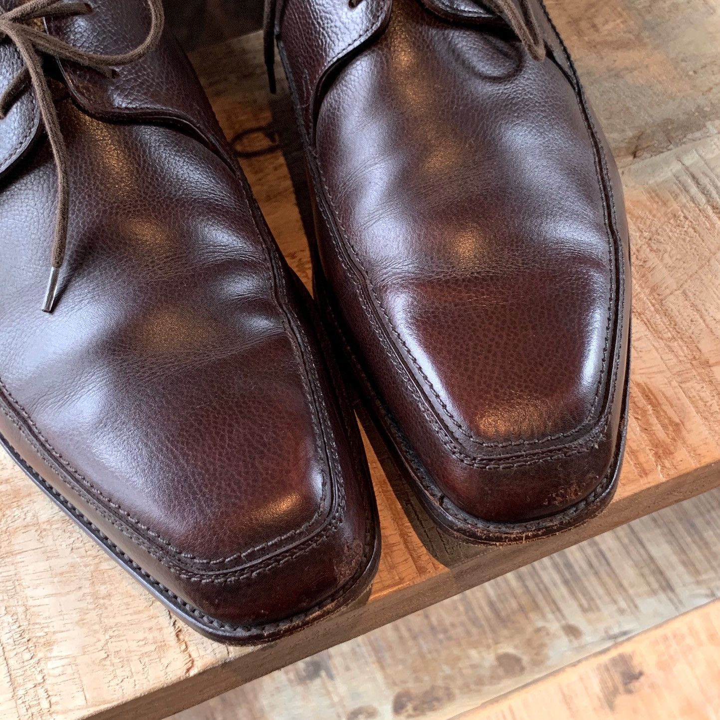 John Lobb John Lobb Brown Leather Hurtwood Lace-up Shoes Size US 11.5 / EU 44-45 - 4 Thumbnail
