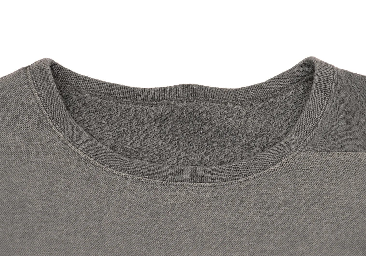 Yohji Yamamoto Half Logo Cut-Off Pile Sweatshirt in Gray Size US L / EU 52-54 / 3 - 3 Thumbnail
