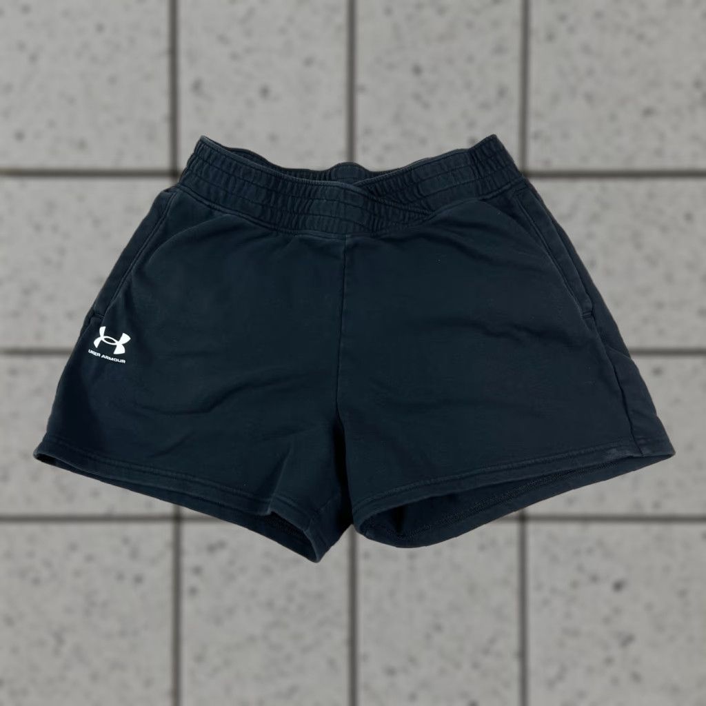 Under Armour Women’s Under Armour Rival Terry Sweat Shorts Black Size M Athletic Slim? Size 32" / US 10 / IT 46 - 1 Thumbnail