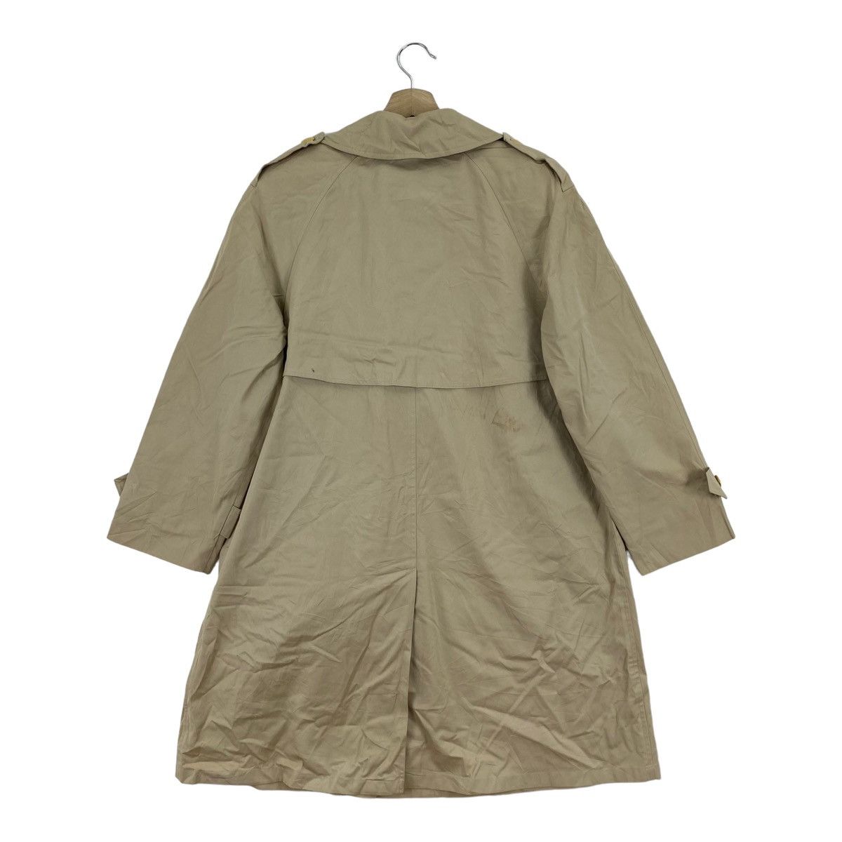 Burberry Vintage BURBERRYS London Nova Check Beige Trench Coat Size US M / EU 48-50 / 2 - 2 Thumbnail