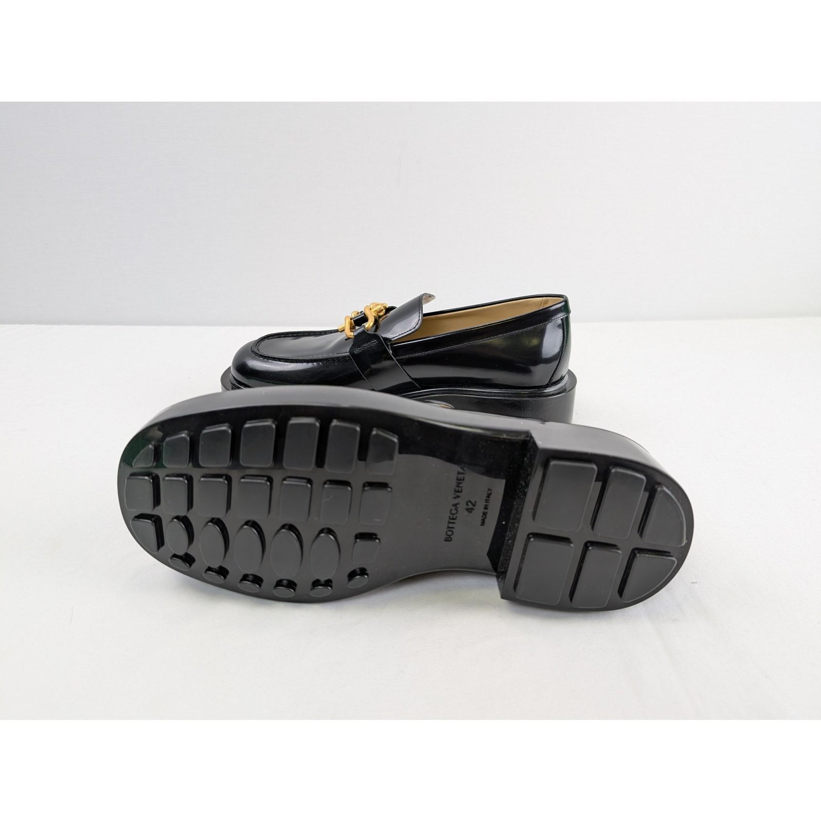Bottega Veneta o1rshd1 Loafer Leather Soft Vinyl Boots in Black Size US 9 / EU 42 - 10 Thumbnail