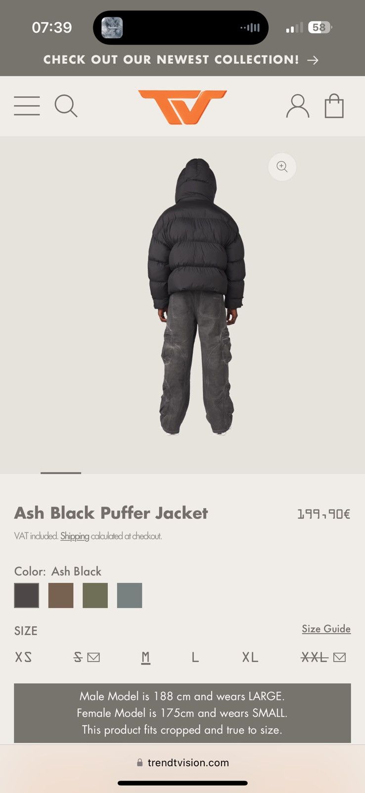 Trendt Vision trendt vision puffer Size US M / EU 48-50 / 2 - 6 Thumbnail