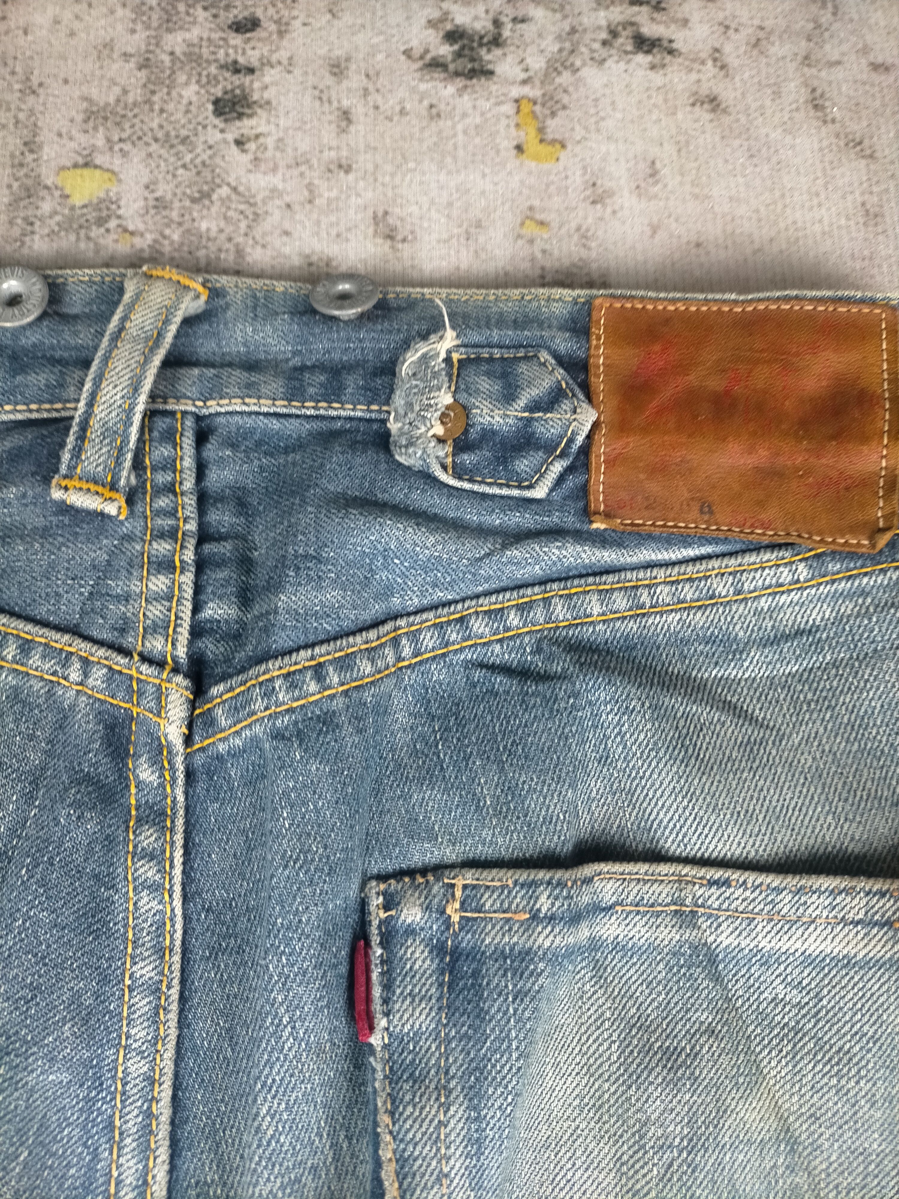 Evisu 🔥 Vintage 90s Evis Evisu Craft Selvedge Mudwash Jeans Size US 30 / EU 46 - 9 Thumbnail