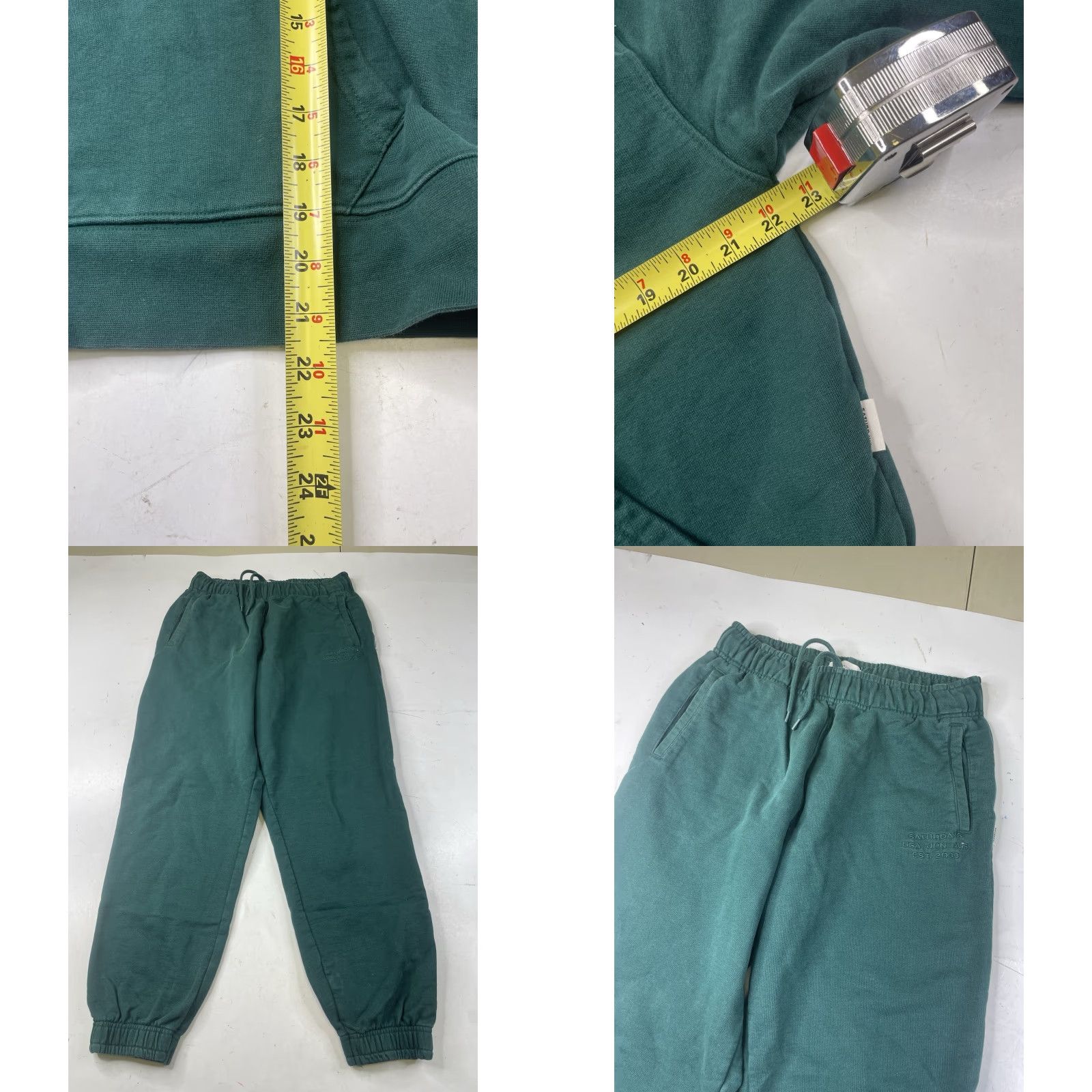 Saturdays NYC **Saturdays Medium Green Hooded Sweatshirt NYC Outfit** User: Saturdays Medium Green Hooded Sweatshirt NYC Outfit Set Includes Sweatshirt Size M / US 6-8 / IT 42-44 - 8 Thumbnail